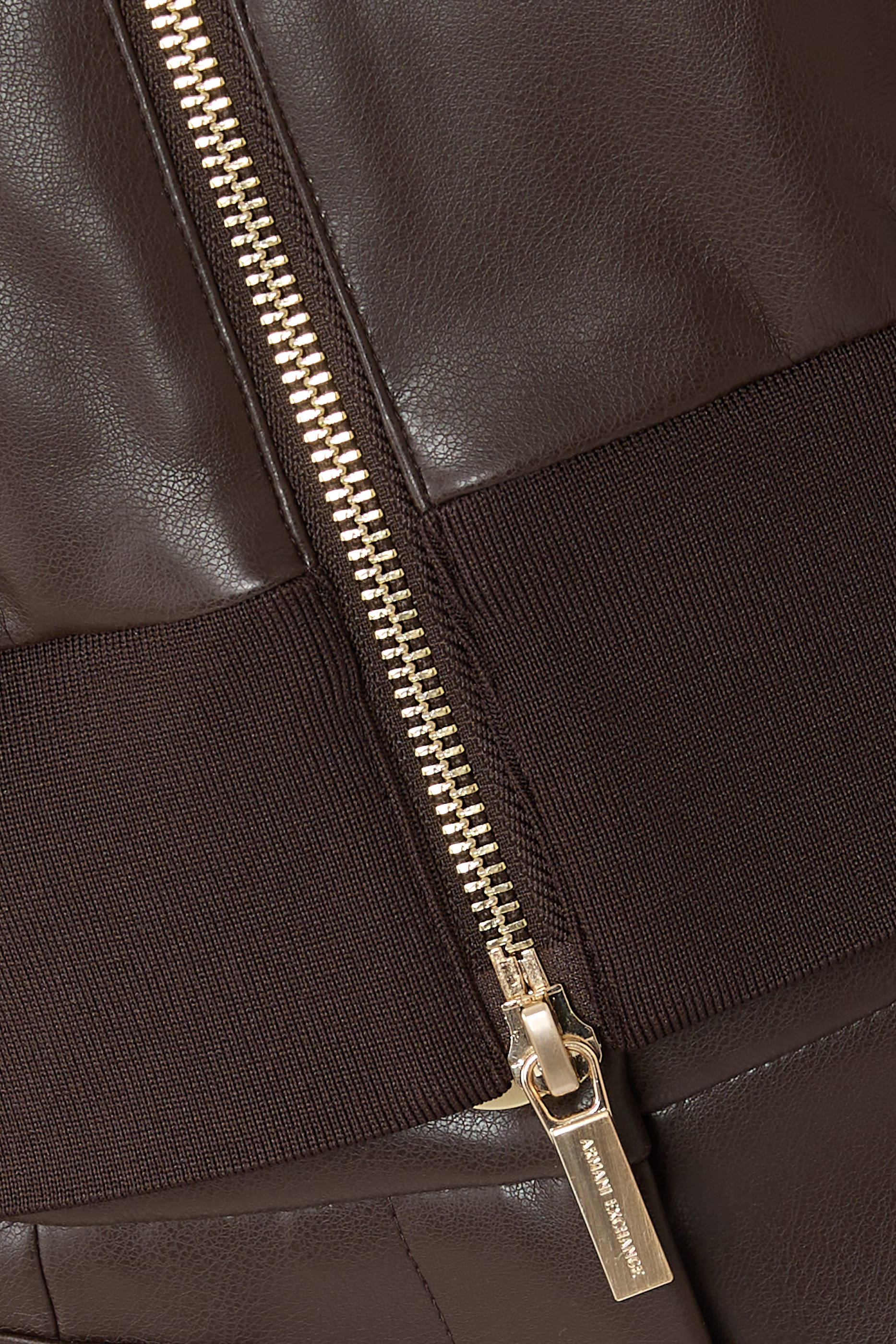Zip-Up Ribbed Trim Blouson Jacket