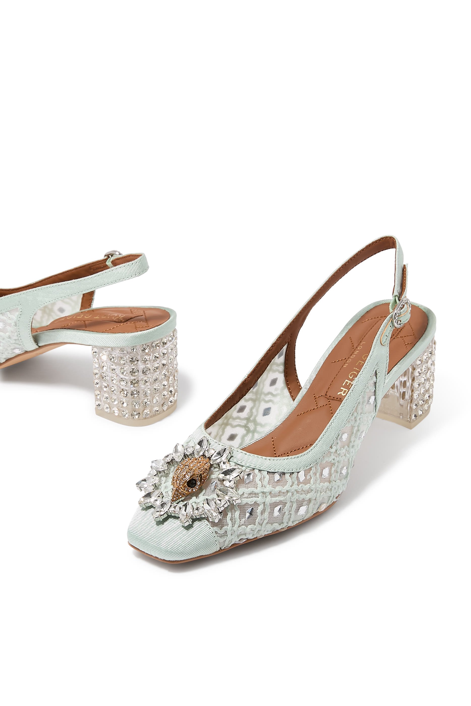 Chelsea 60 Block Slingback Mules