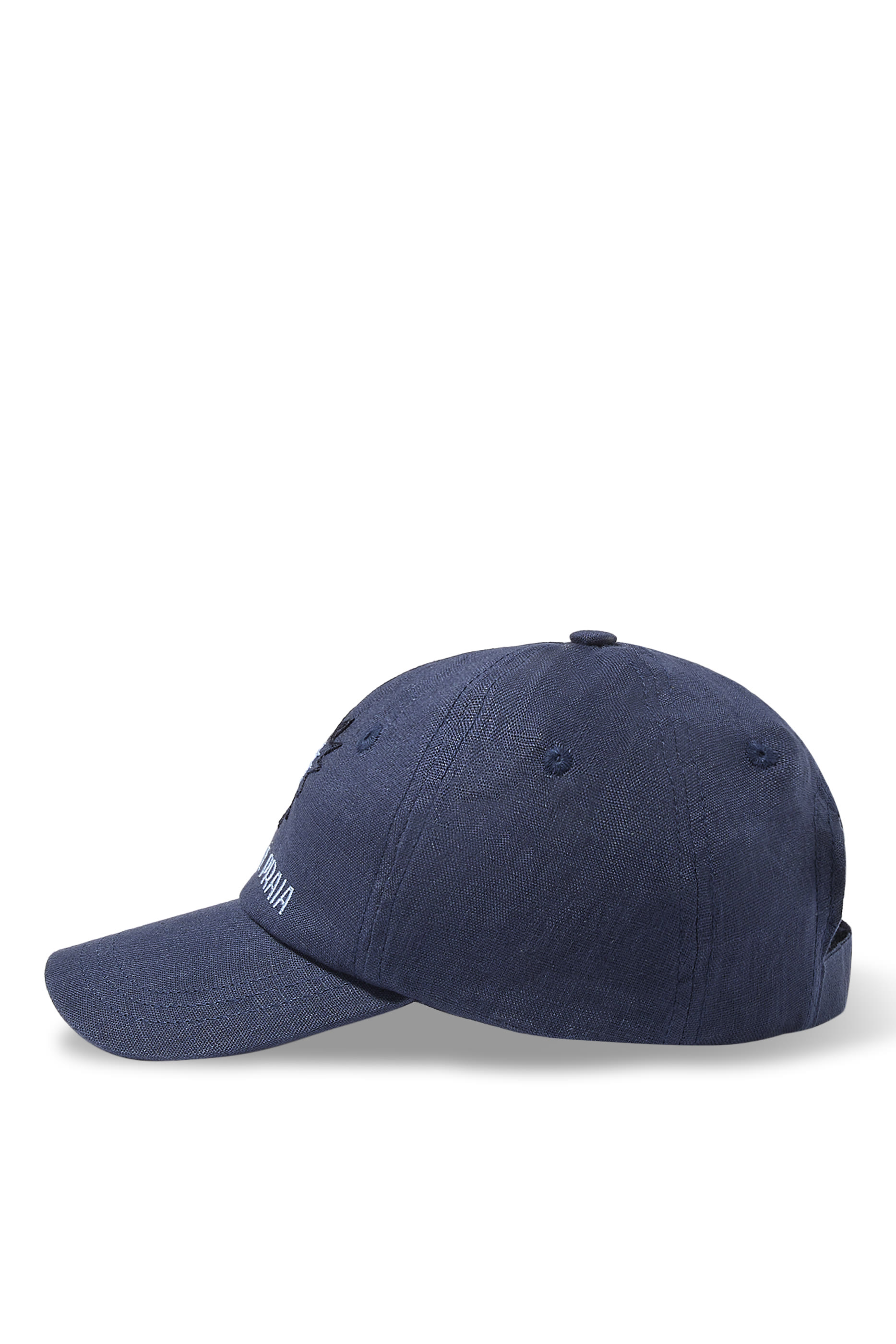 Fernando Clube De Praia Embroidery Linen Cap