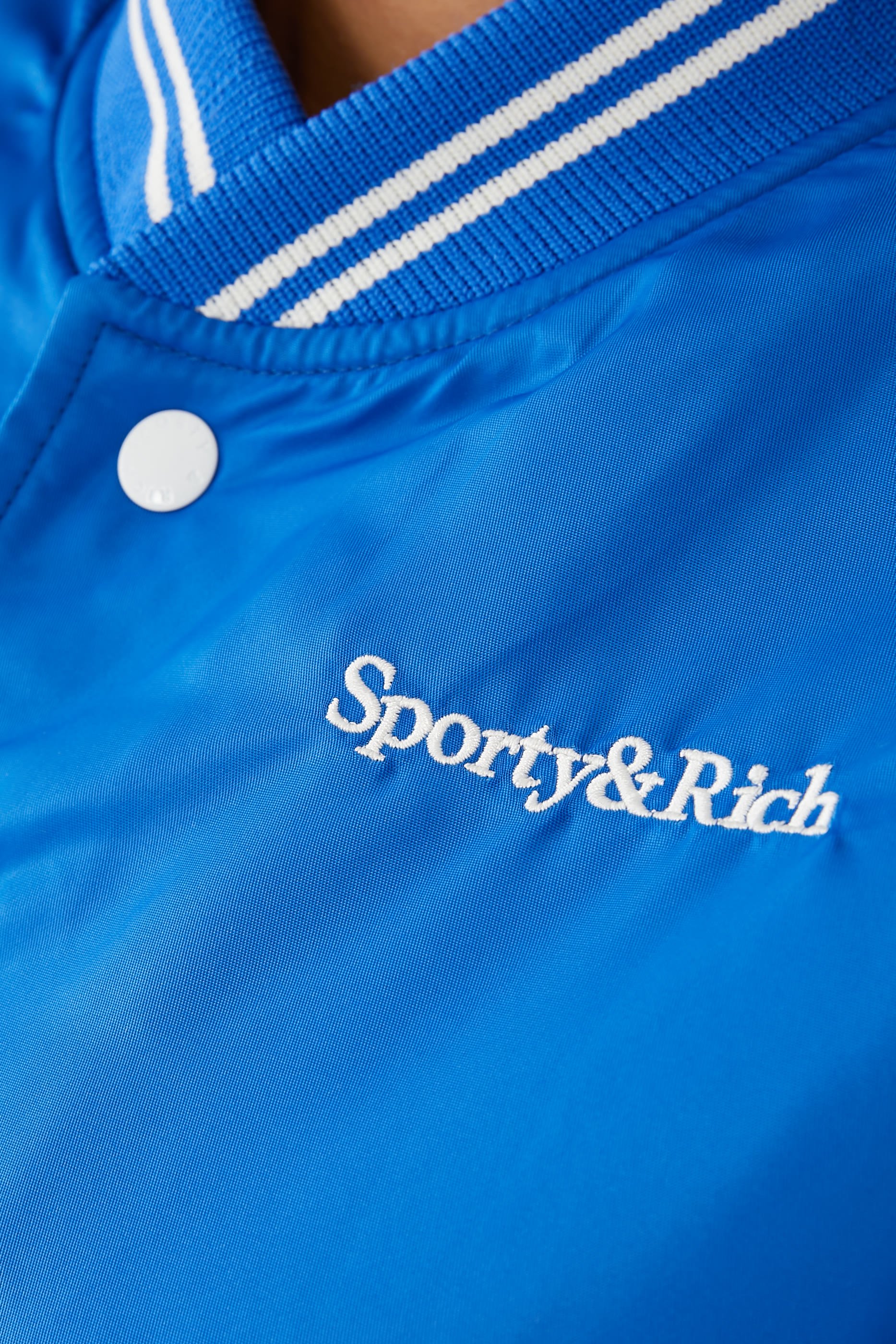 Wellness Club Embroidered Varsity Jacket