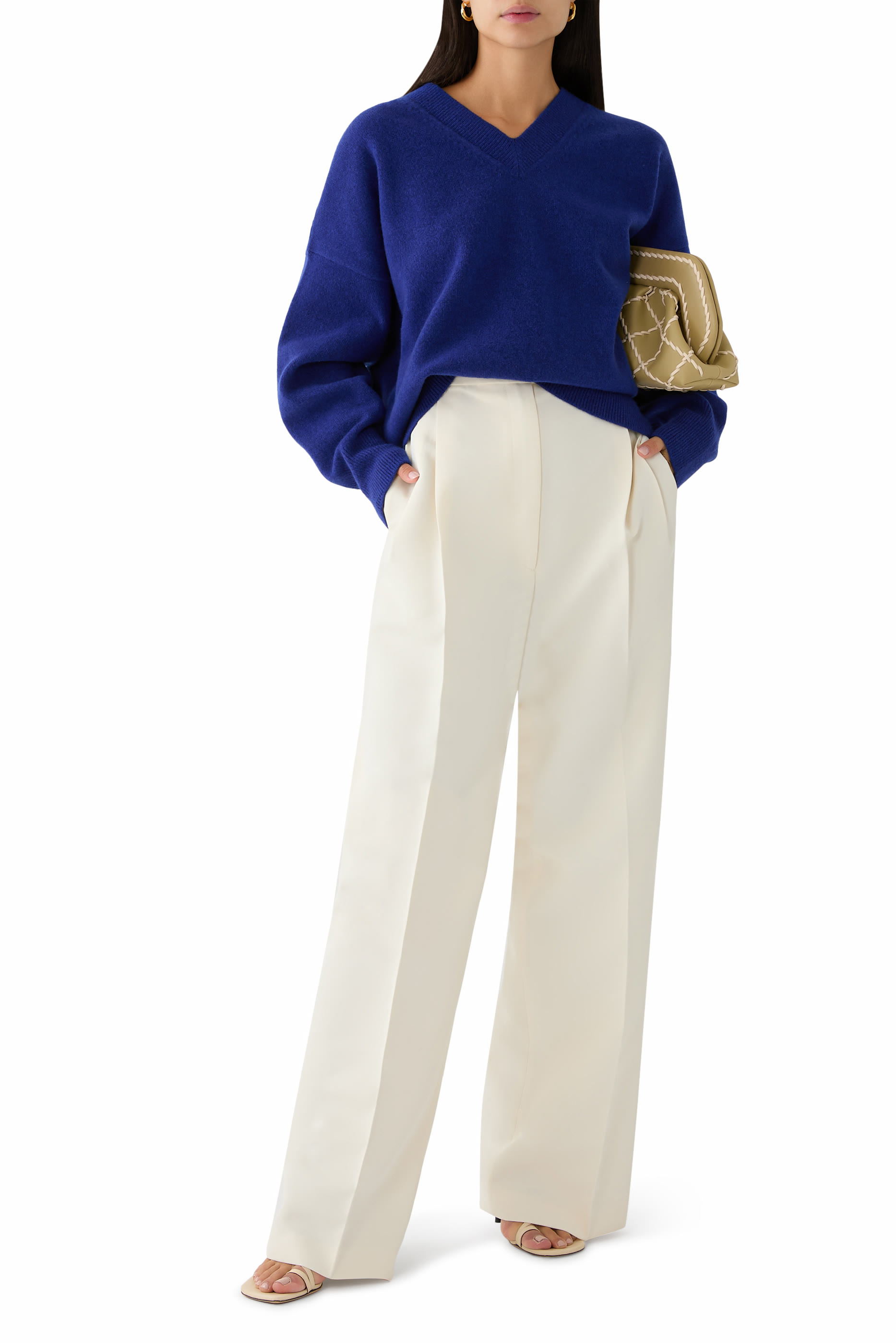 High-Waist Tailored Trousers