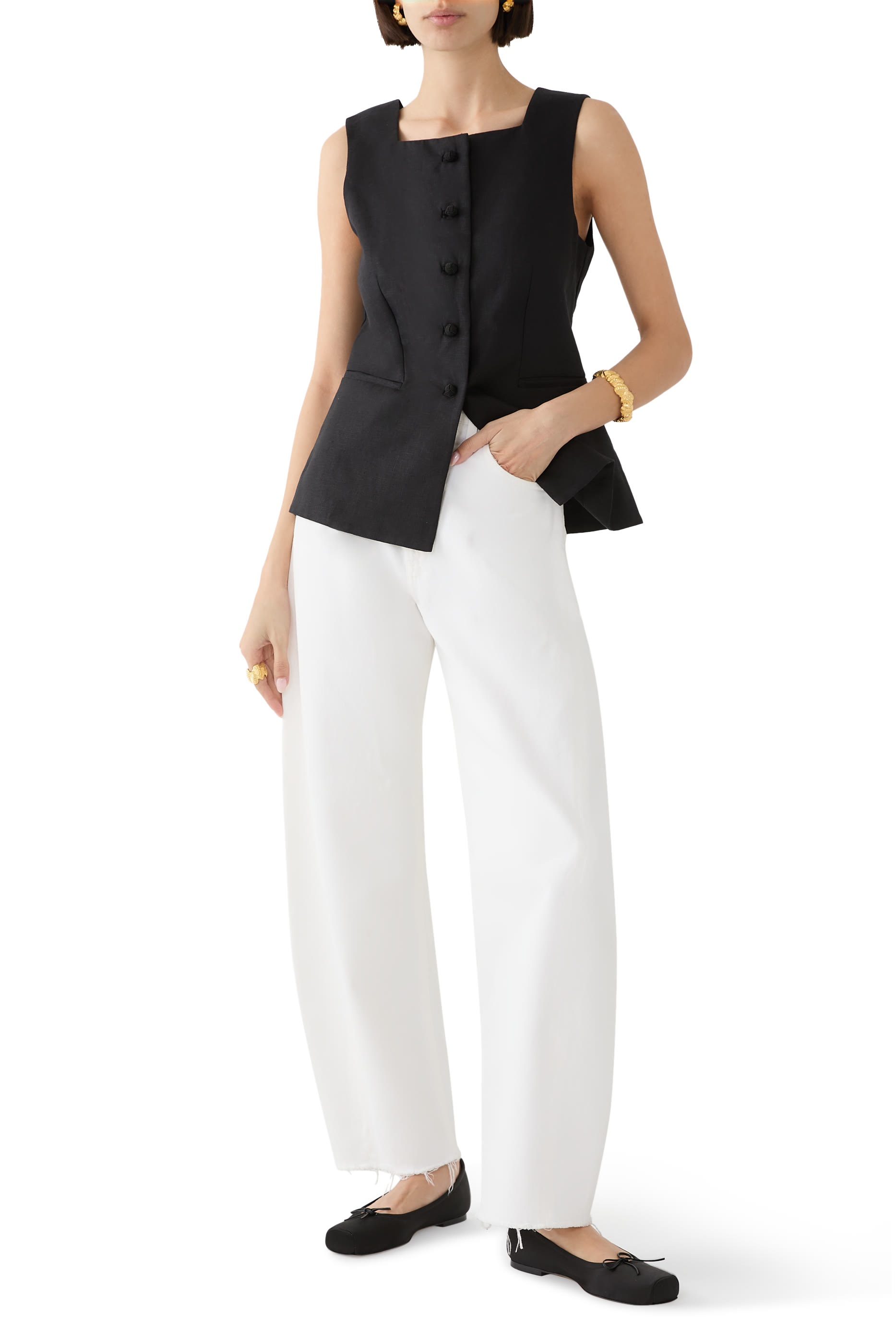 Gabriella Satin Ballet Flats