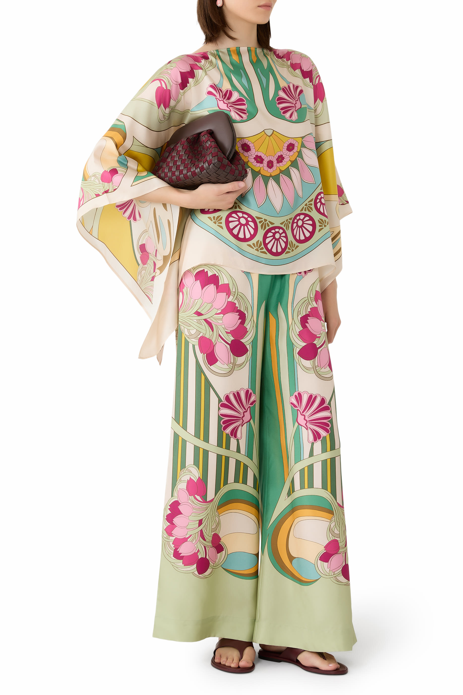 Floral Striped Trousers