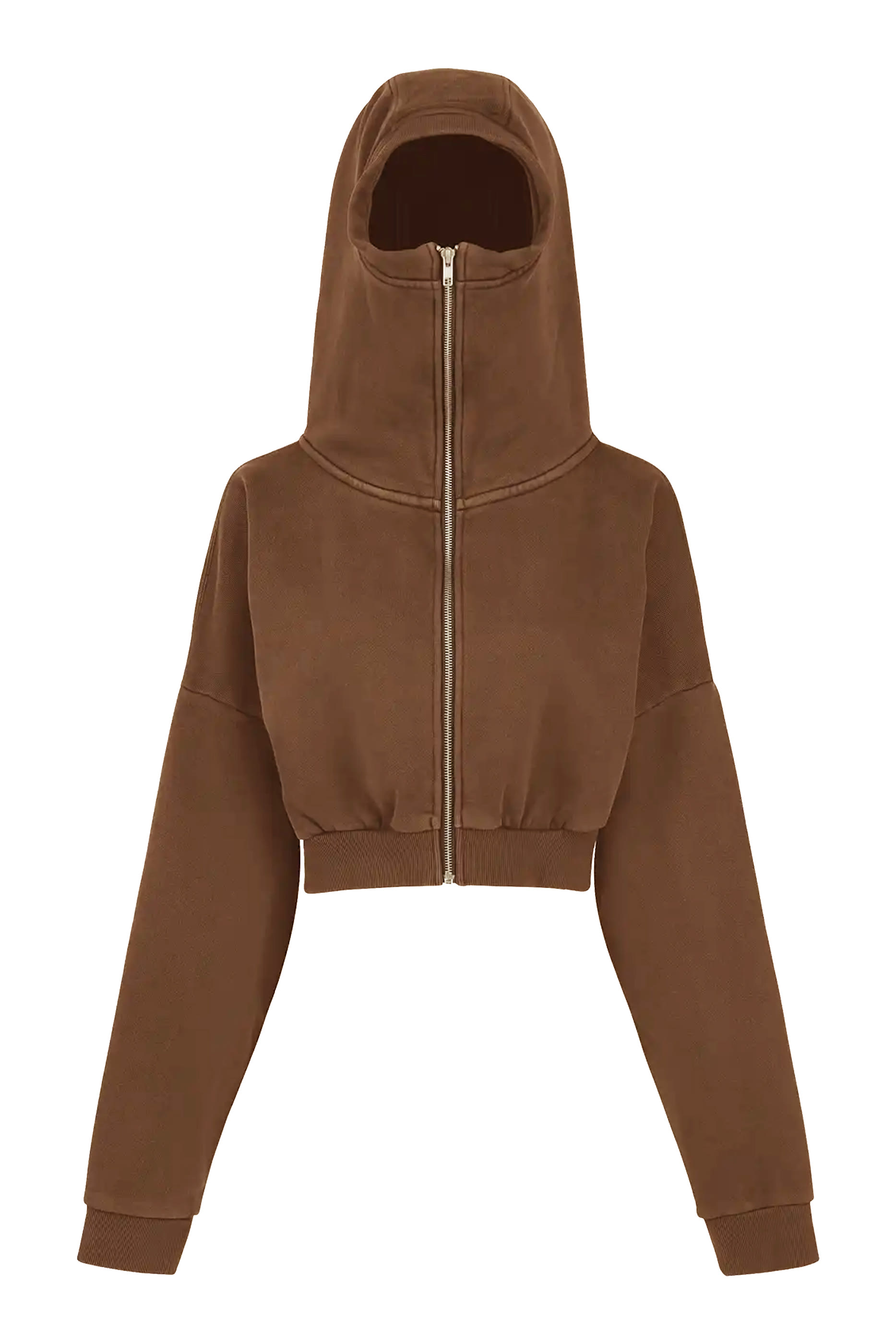 Cropped Full Zip Brunette