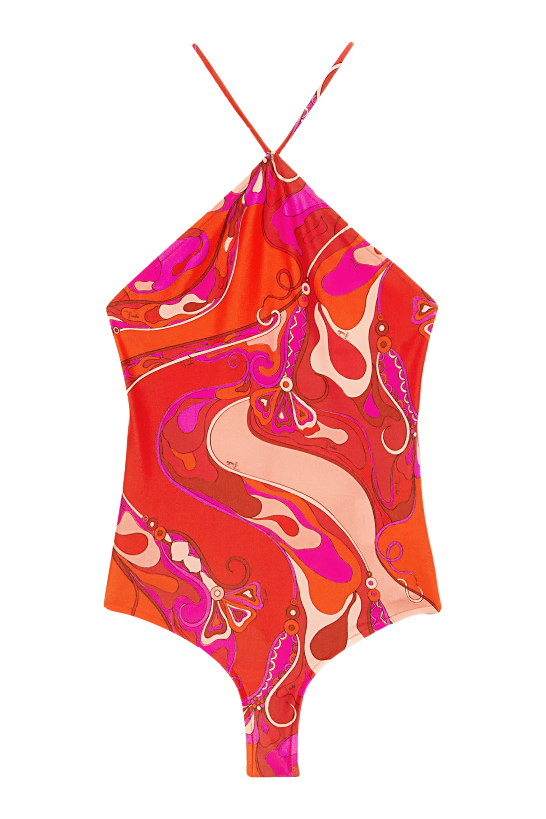 Orchidee-Print Swimsuit