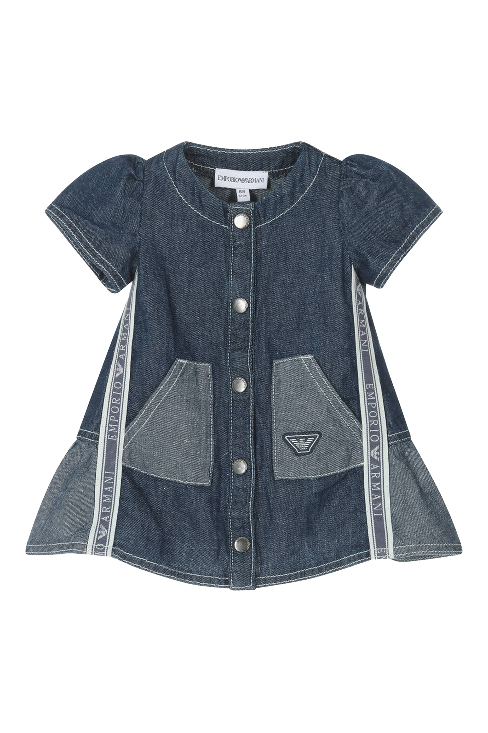 Kids Denim Trim Dress