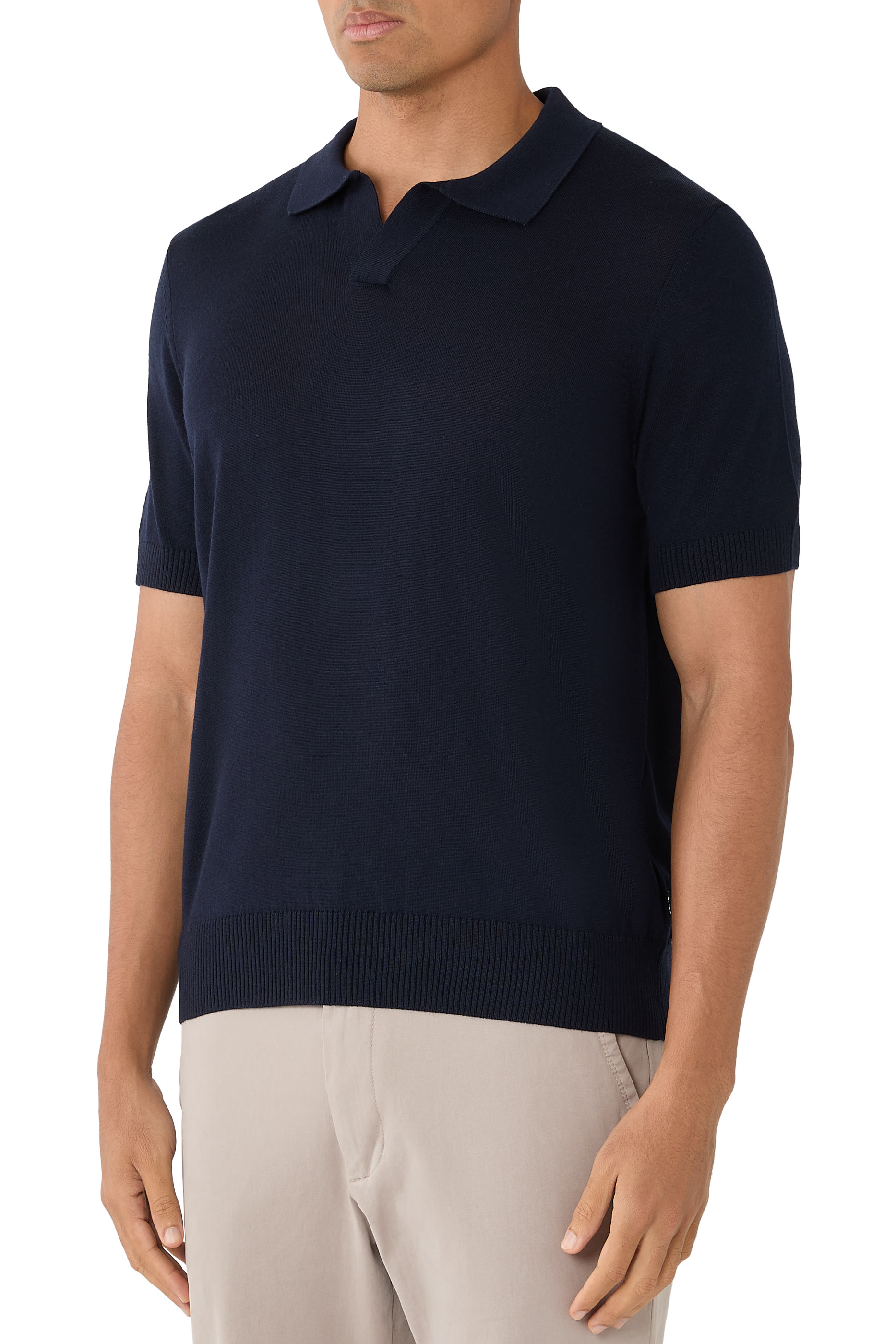 H-Lantoni Johnny Collar Knit Polo