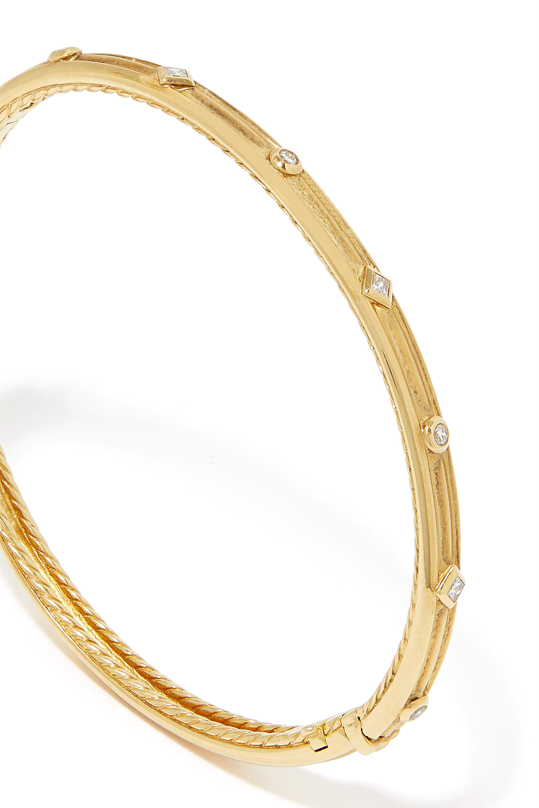 Modern Renaissance Bracelet, 18k Gold With Diamonds