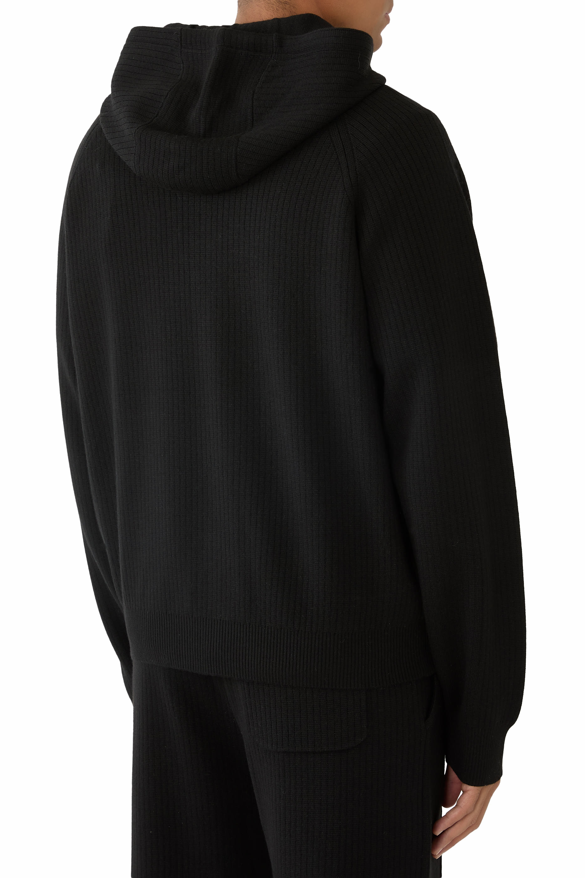  Rib Merino Hoodie