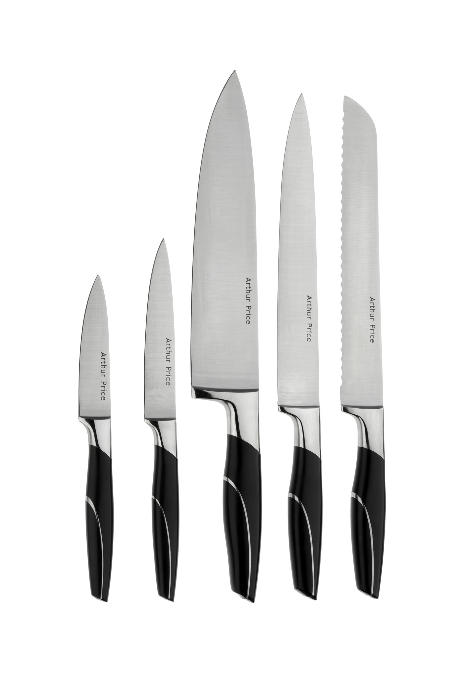 6‑Piece Oval Wooden Knife Block Set