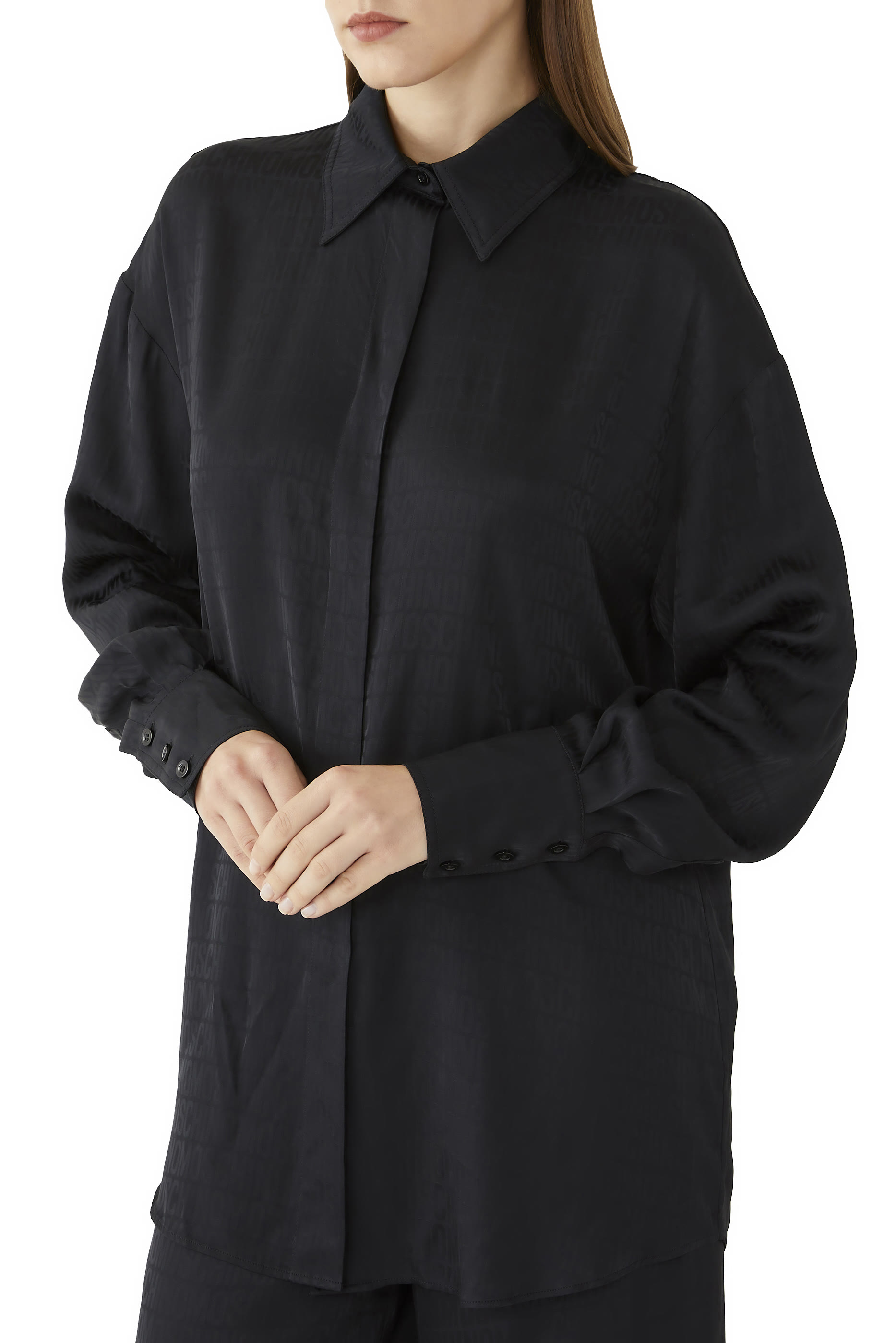 Logo Silk Blend Shirt