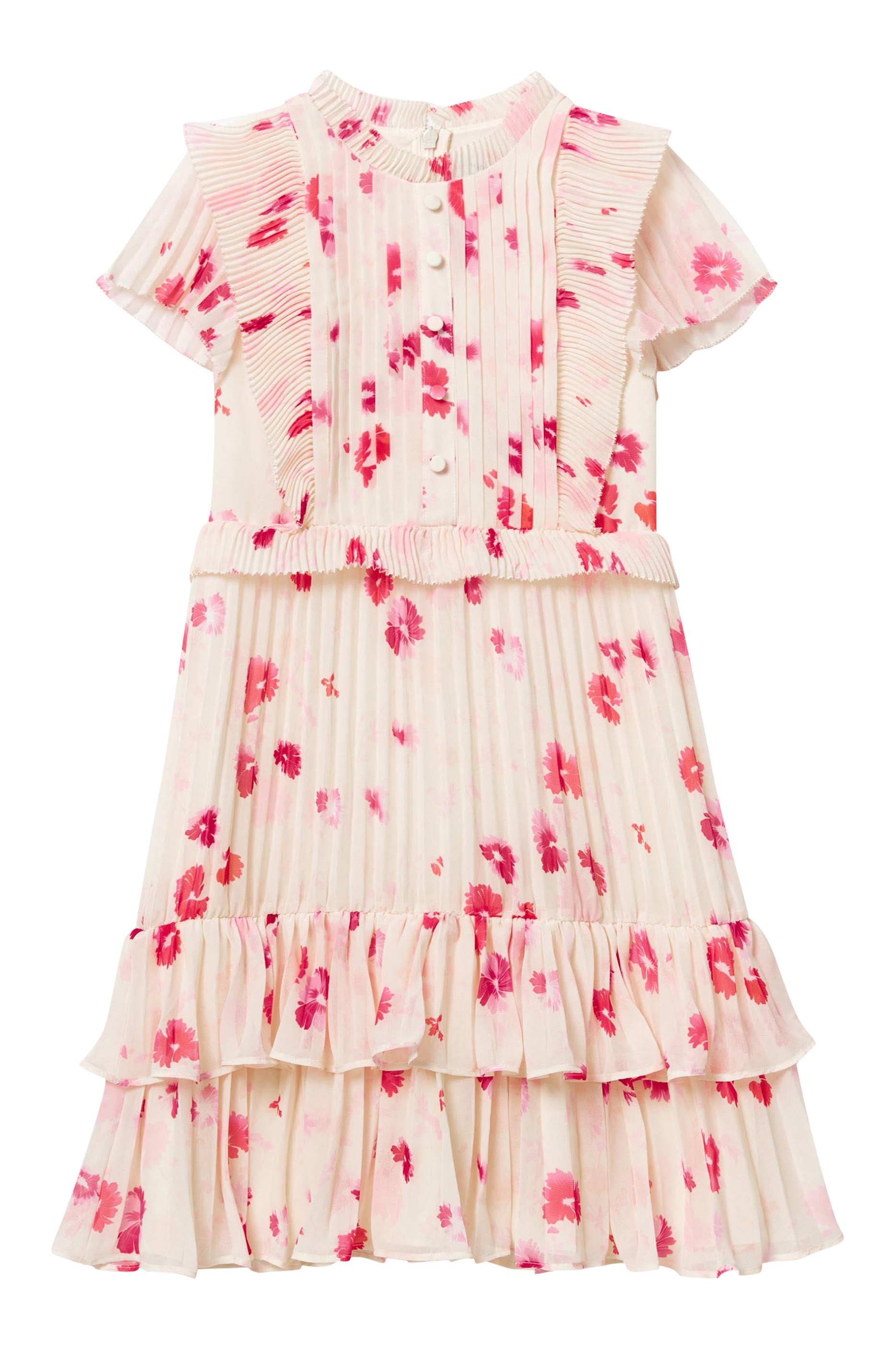 Kids Printed Chiffon Midi Dress
