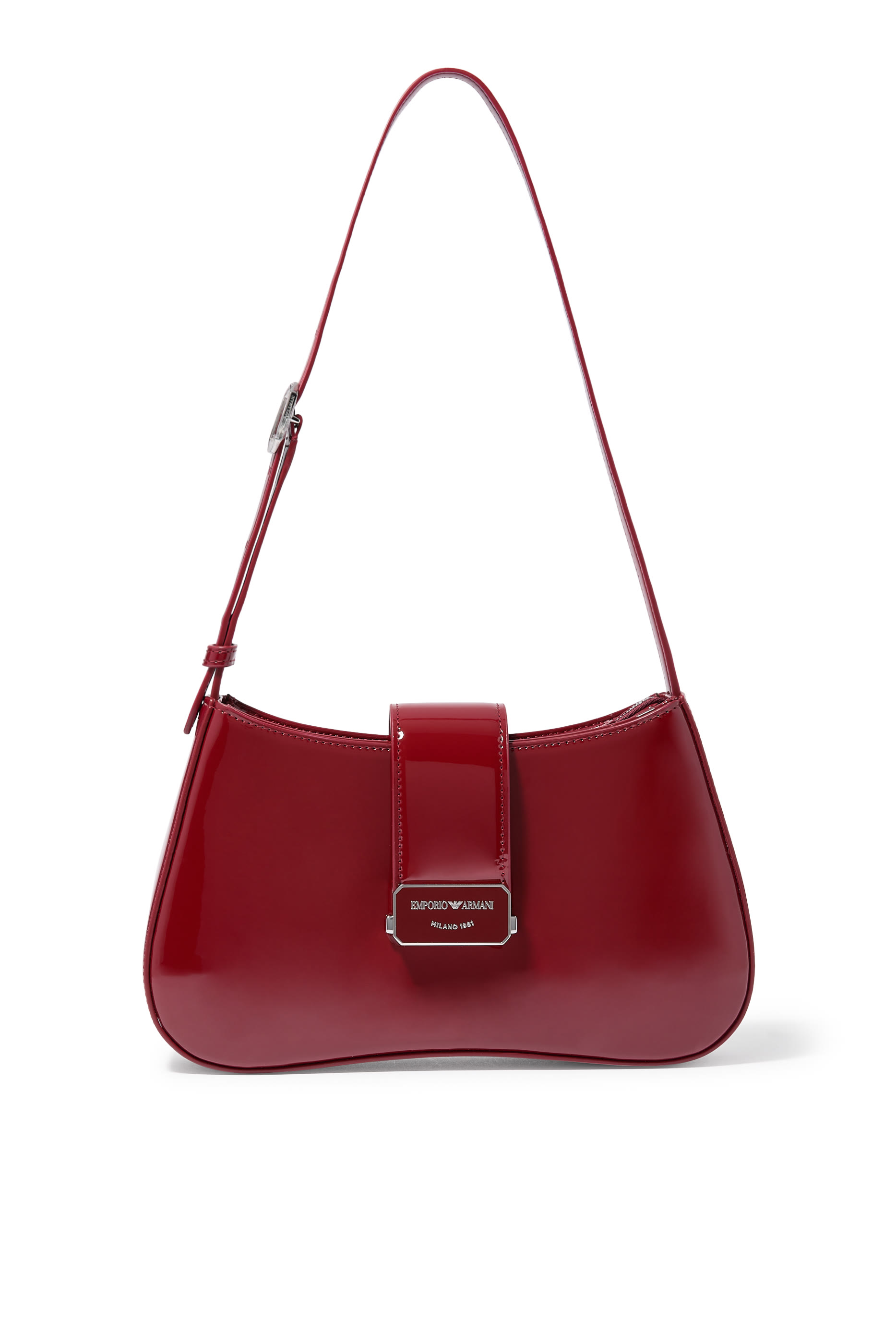 Logo Buckle Hobo Shoulder Bag