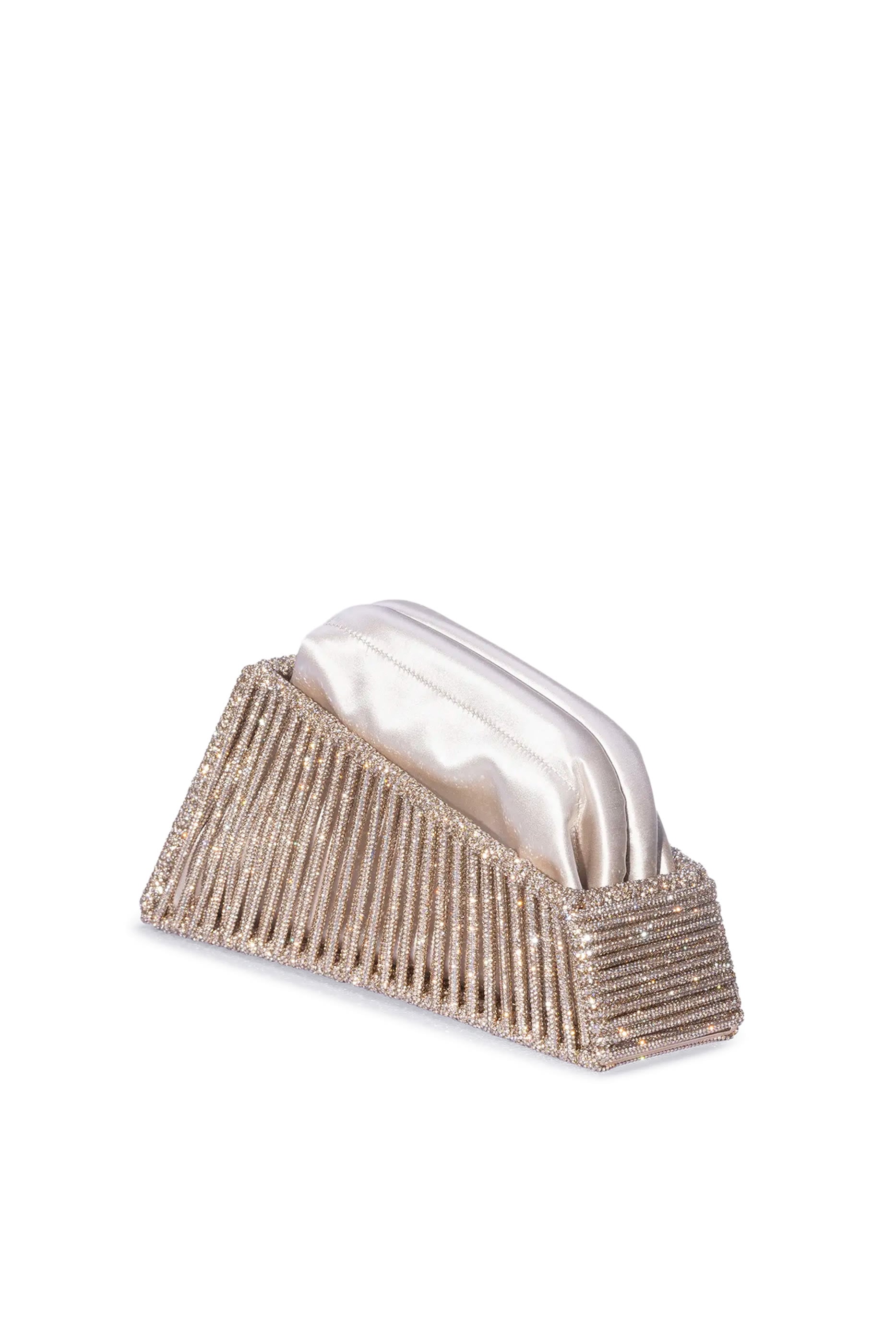 Saturnia Hand-Woven Jewel Clutch 