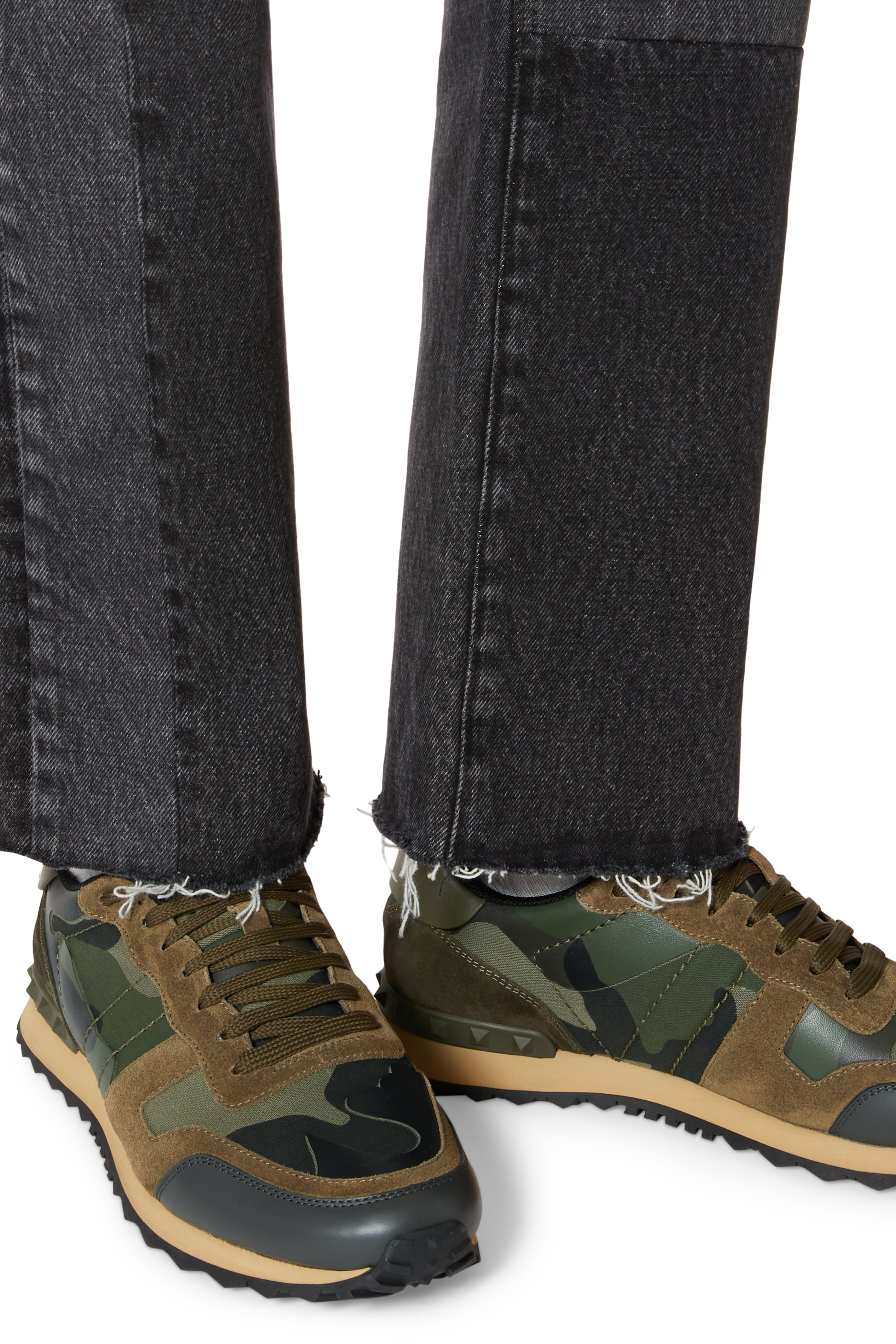 Valentino Garavani Camouflage Rock Runner Sneakers
