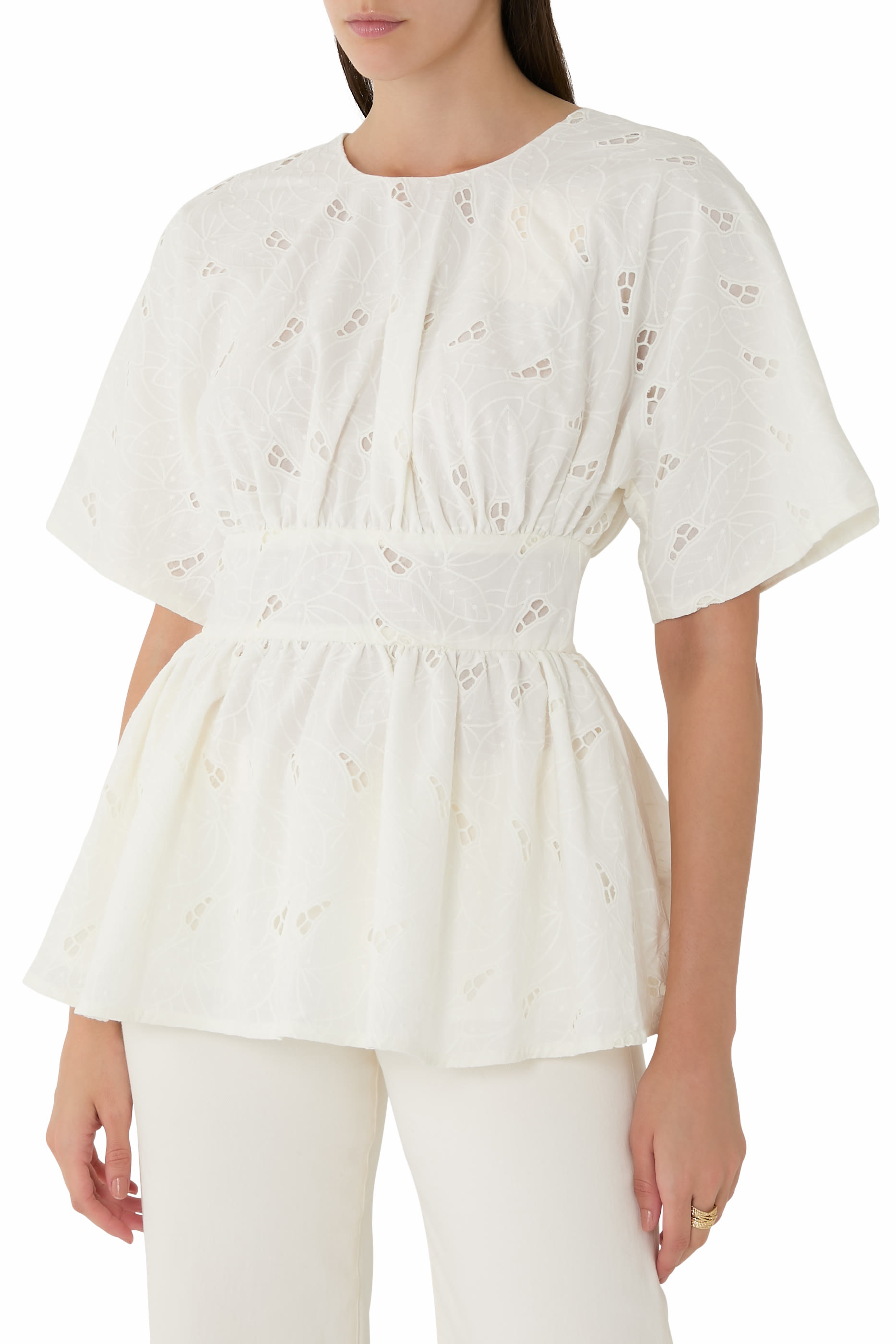 Birgitta Broderie Anglaise Vilde Top