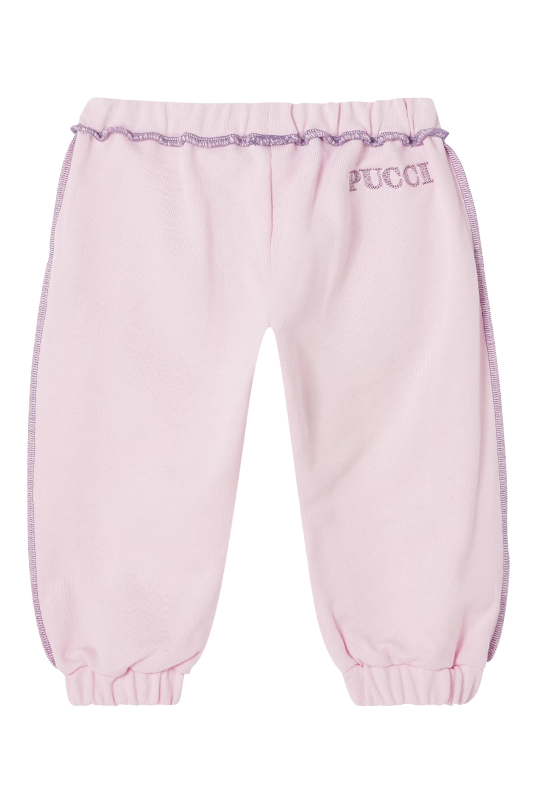 Kids Logo Ruffle-Trim Sweatpants