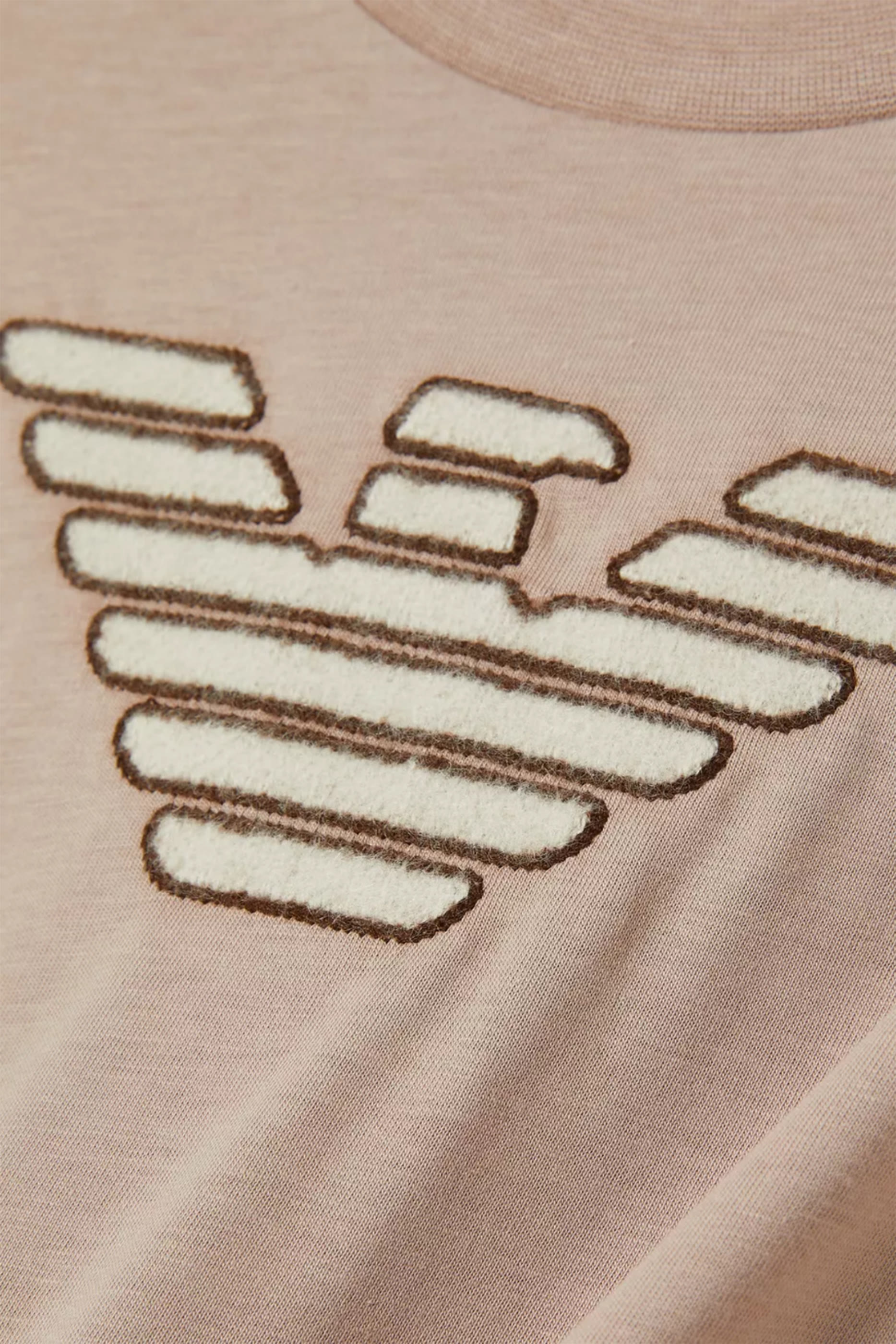 Kids Embroidered Eagle Fuzz Front T-Shirt