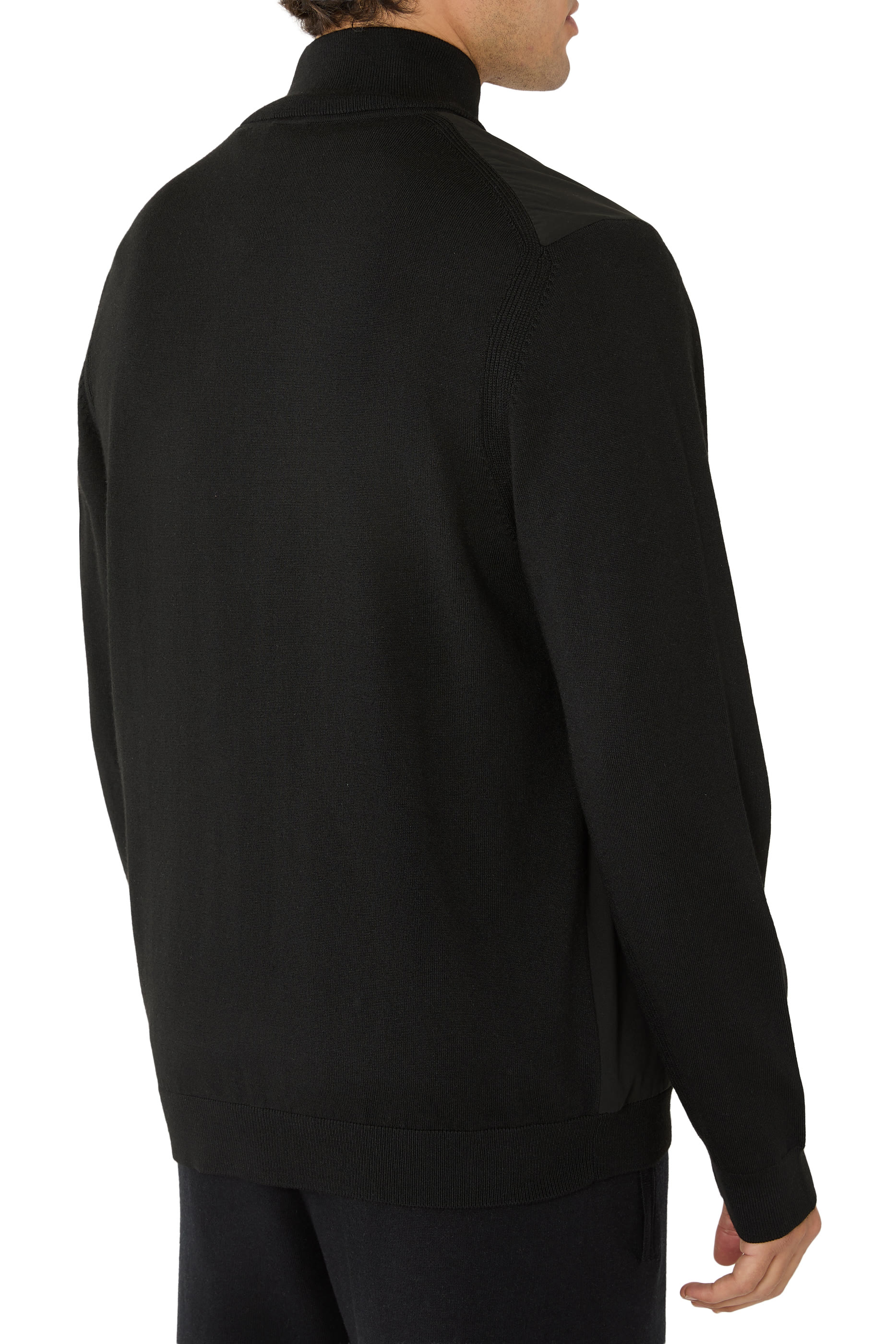 Zipped Sleeves Pocket Hybrid Jacket