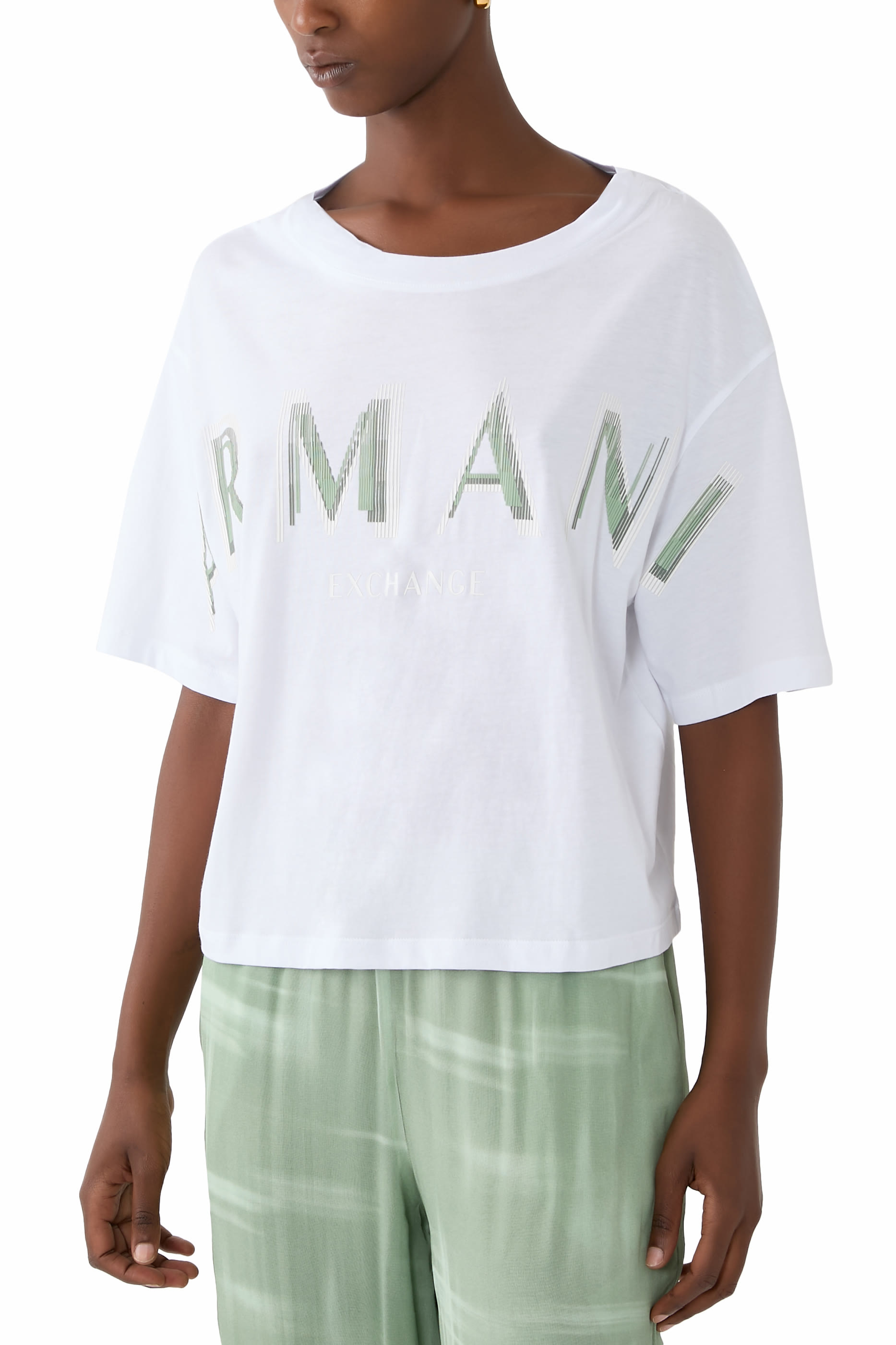 The Grid Logo Crop T-Shirt