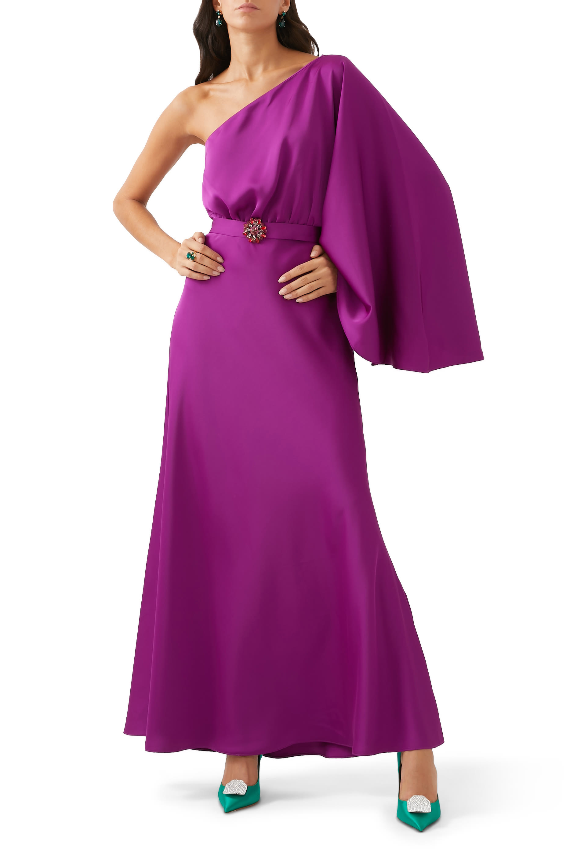 One Shoulder Cella Gown