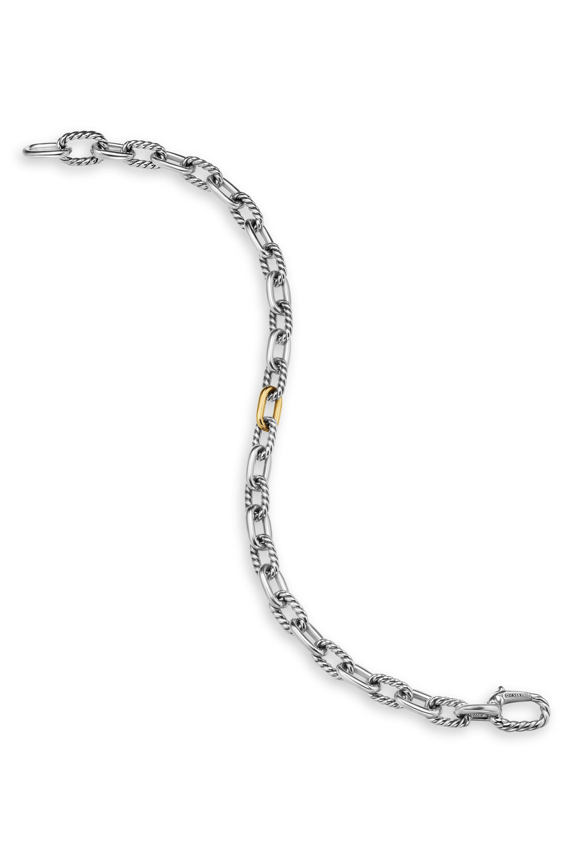 DY Madison® Chain Bracelet, Sterling Silver, 18k Yellow Gold