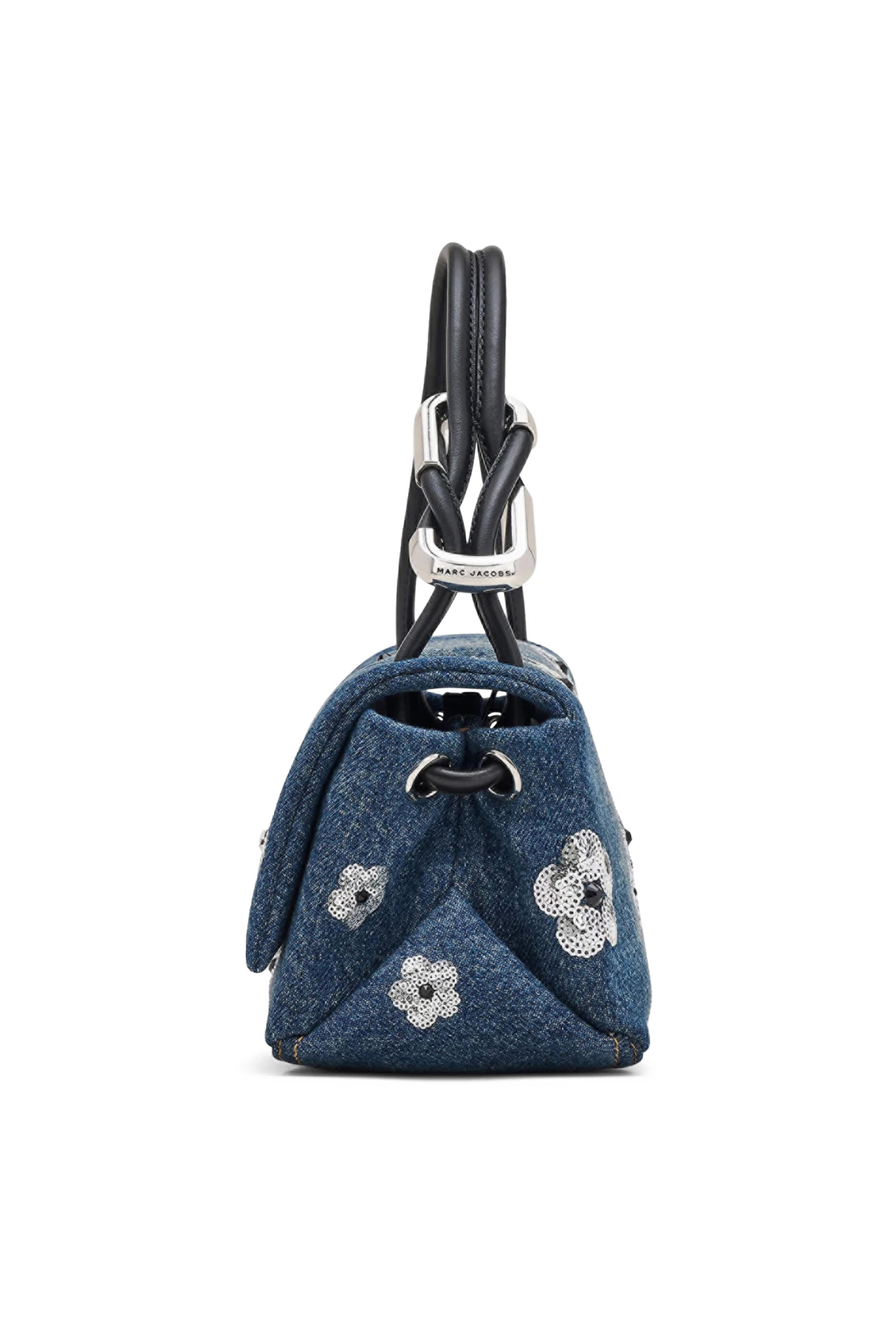 The Sequin Daisy Denim Mini Dual Bag