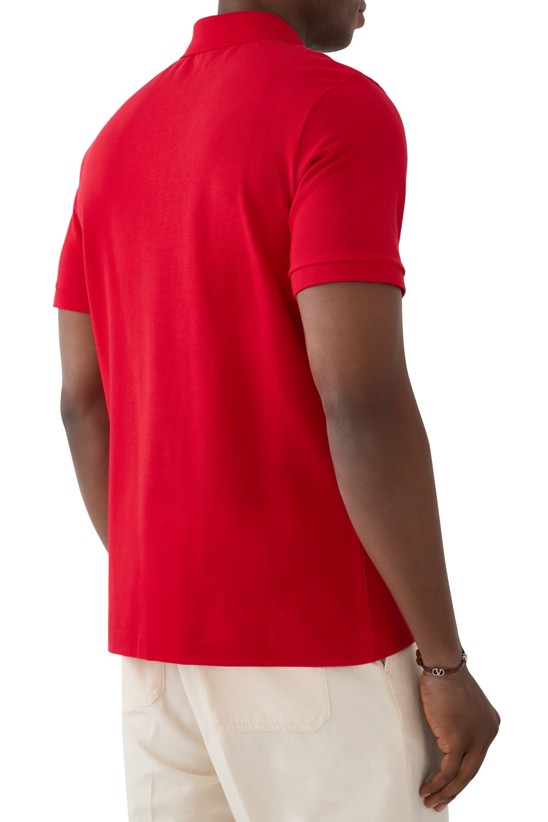 Vlogo Embroidery Cotton Piqu&eacute; Polo Shirt