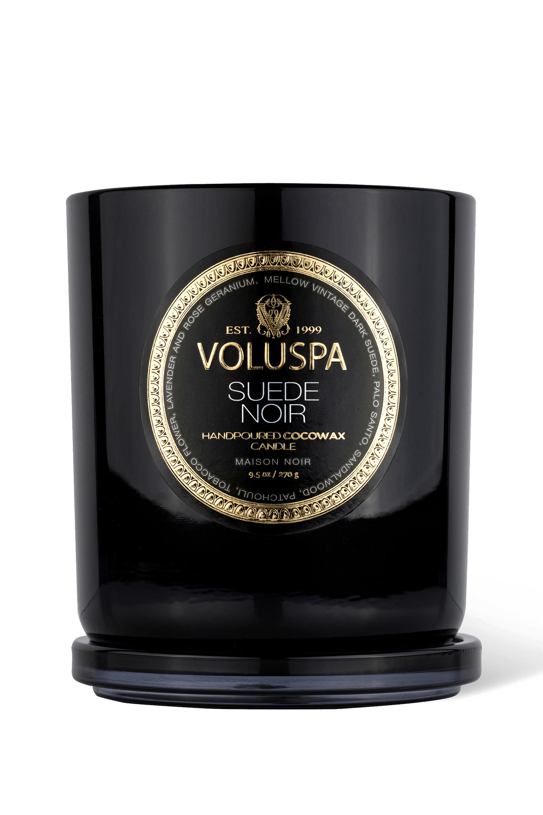 Suede Noir Classic Candle