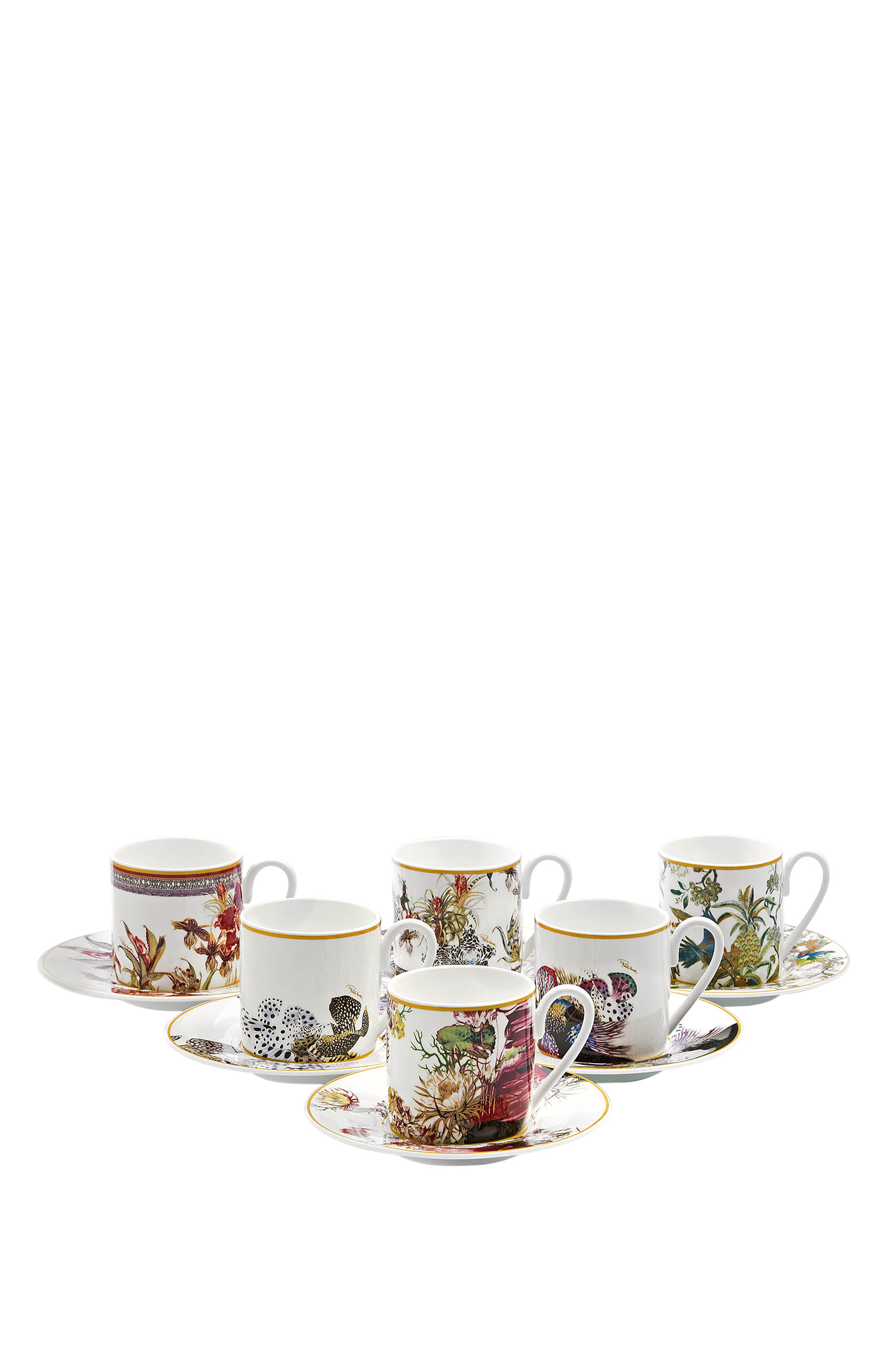 Flowers Coffee Cup & Saucer Gift Set