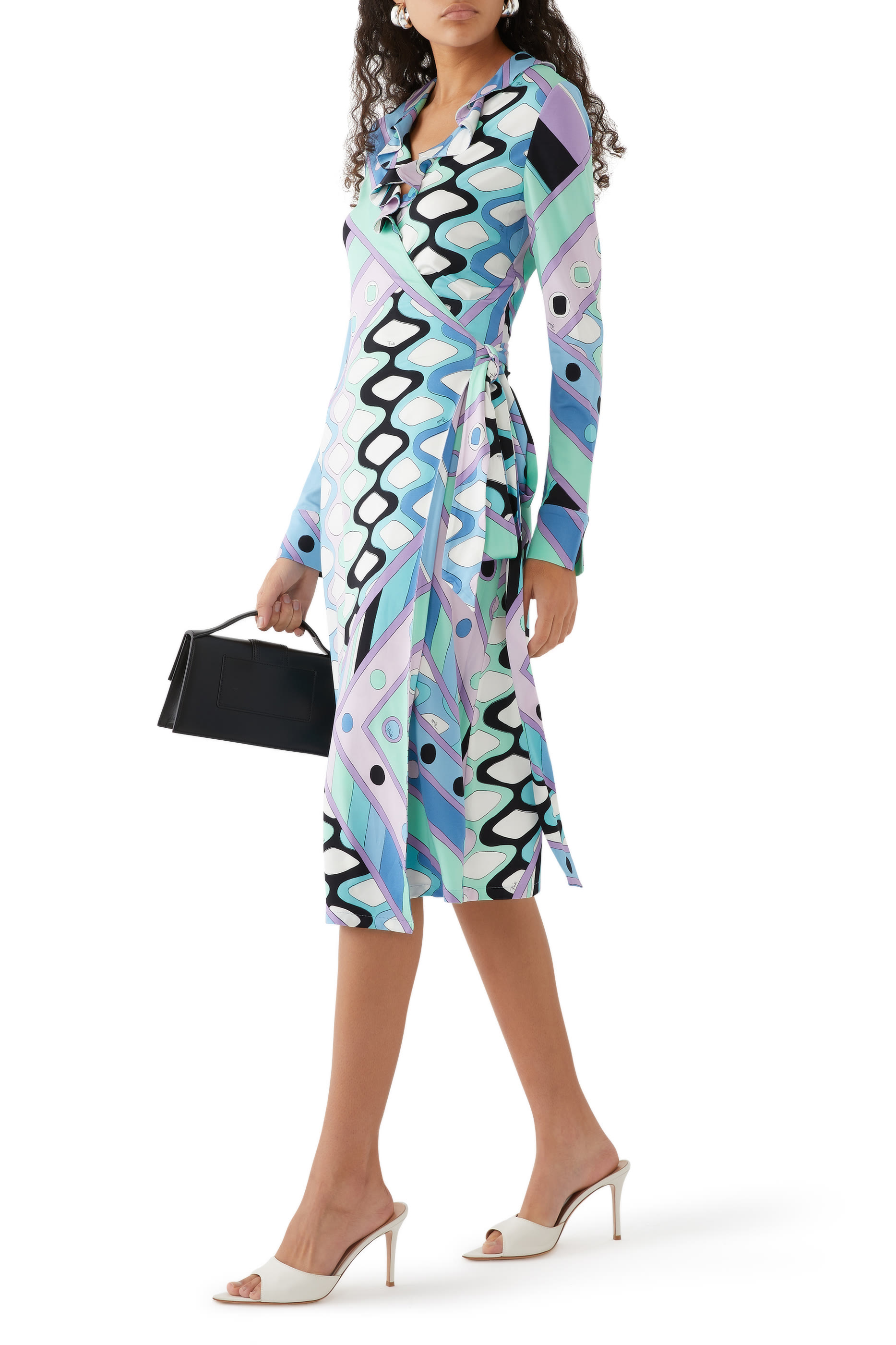 Vivara-Print Wrap Dress
