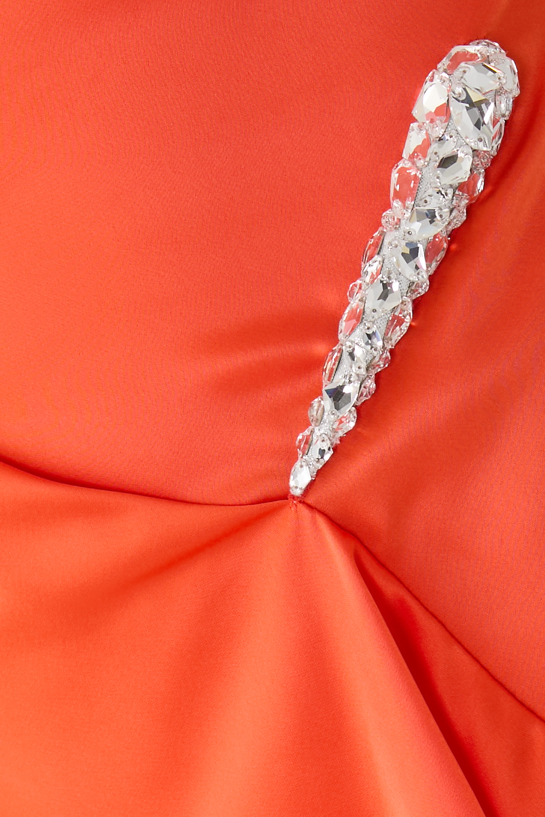 Crystal Claw Detail Sleeveless Dress