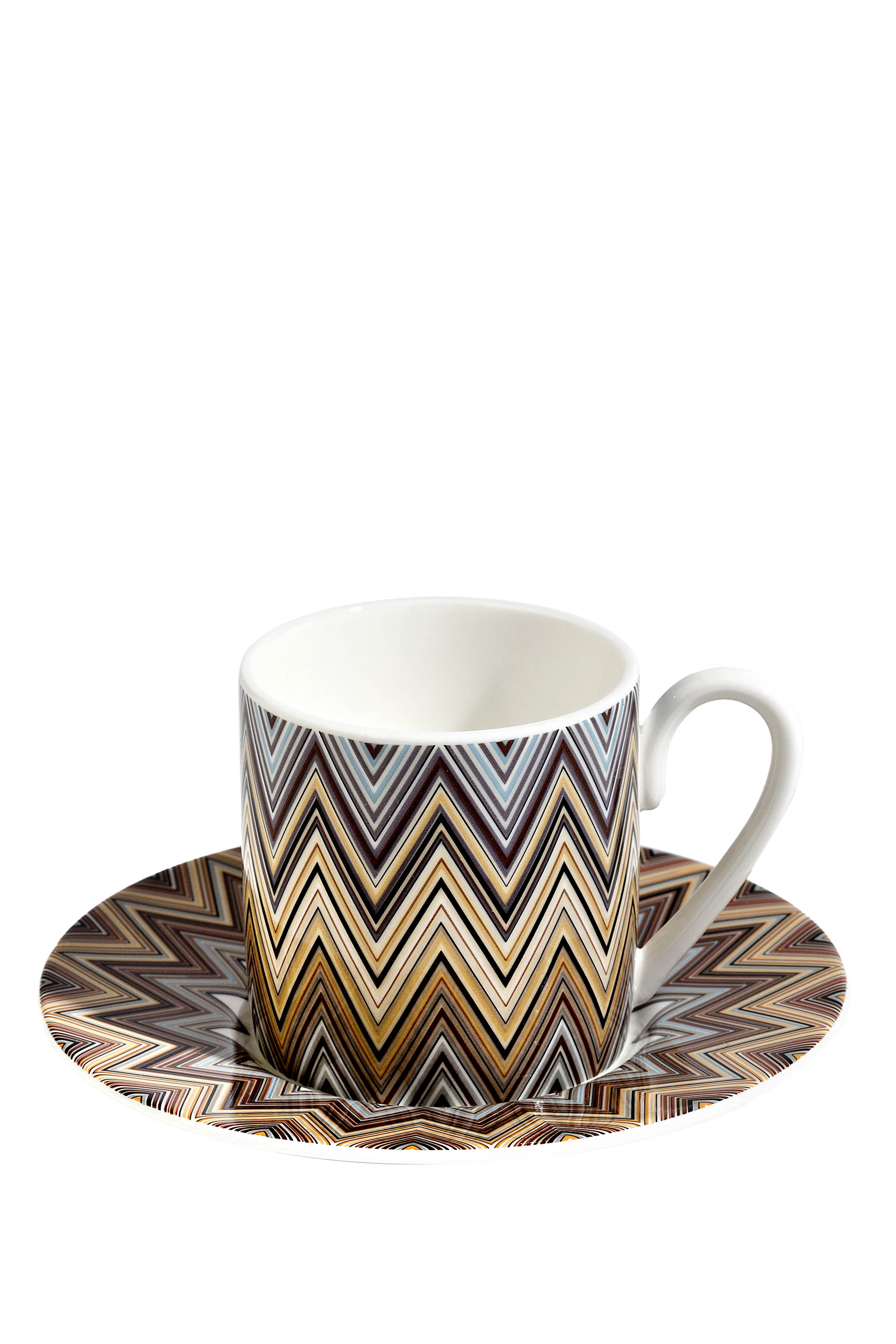 Jarris Zig-Zag Coffee Cup & Saucer, Set of 6