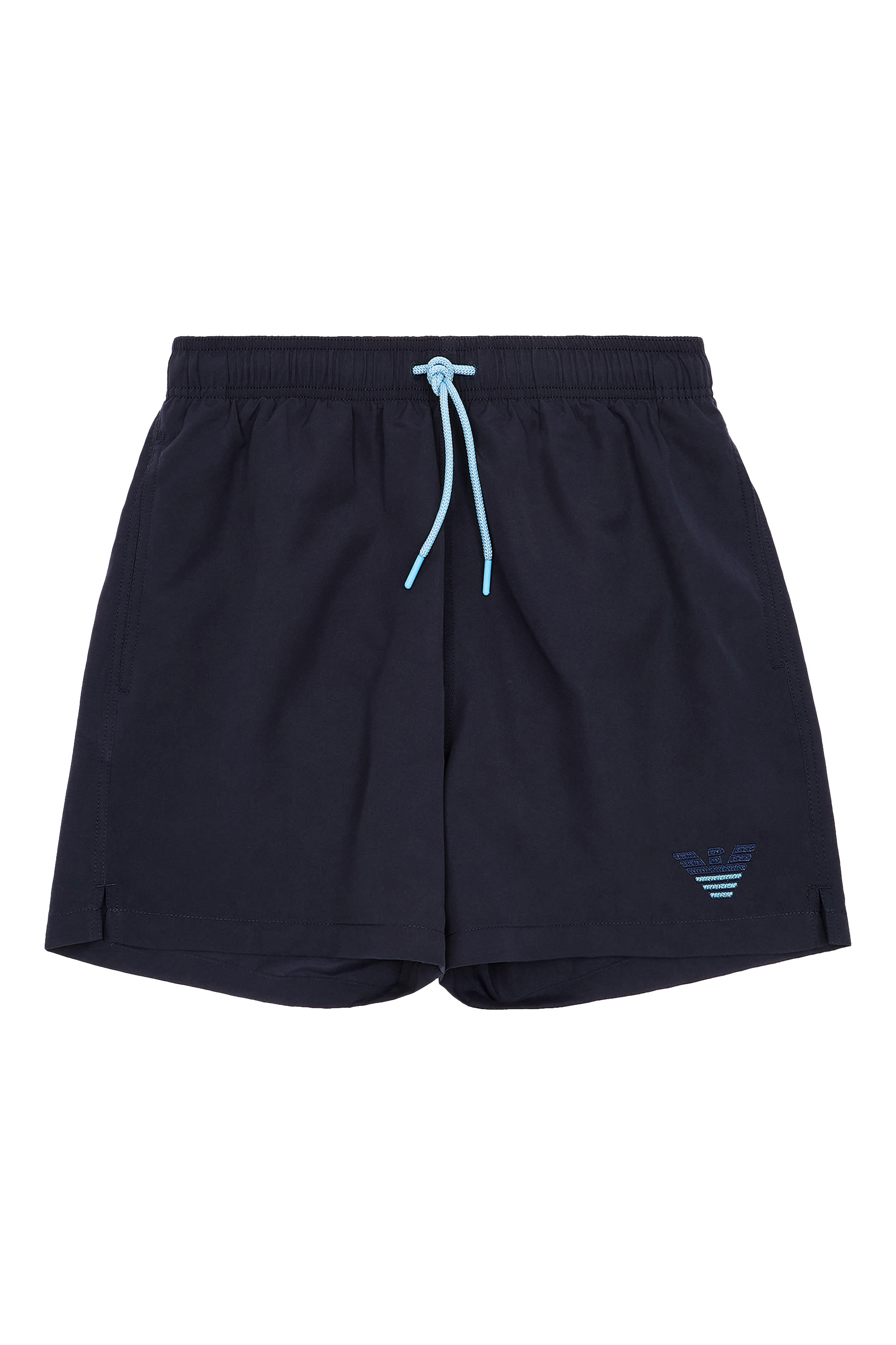 Two-Tone Eagle Embroidery Swim Shorts