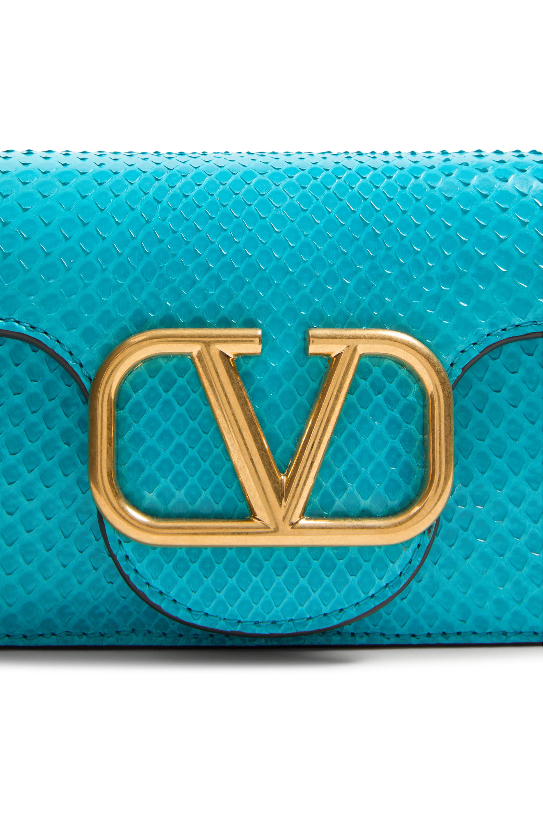 Locò Python Leather Clutch