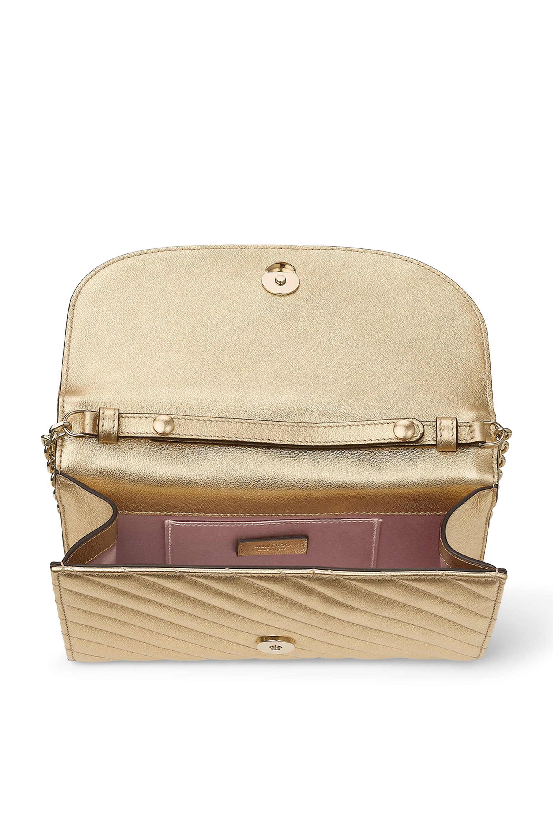 Logo Curve Clutch Bag