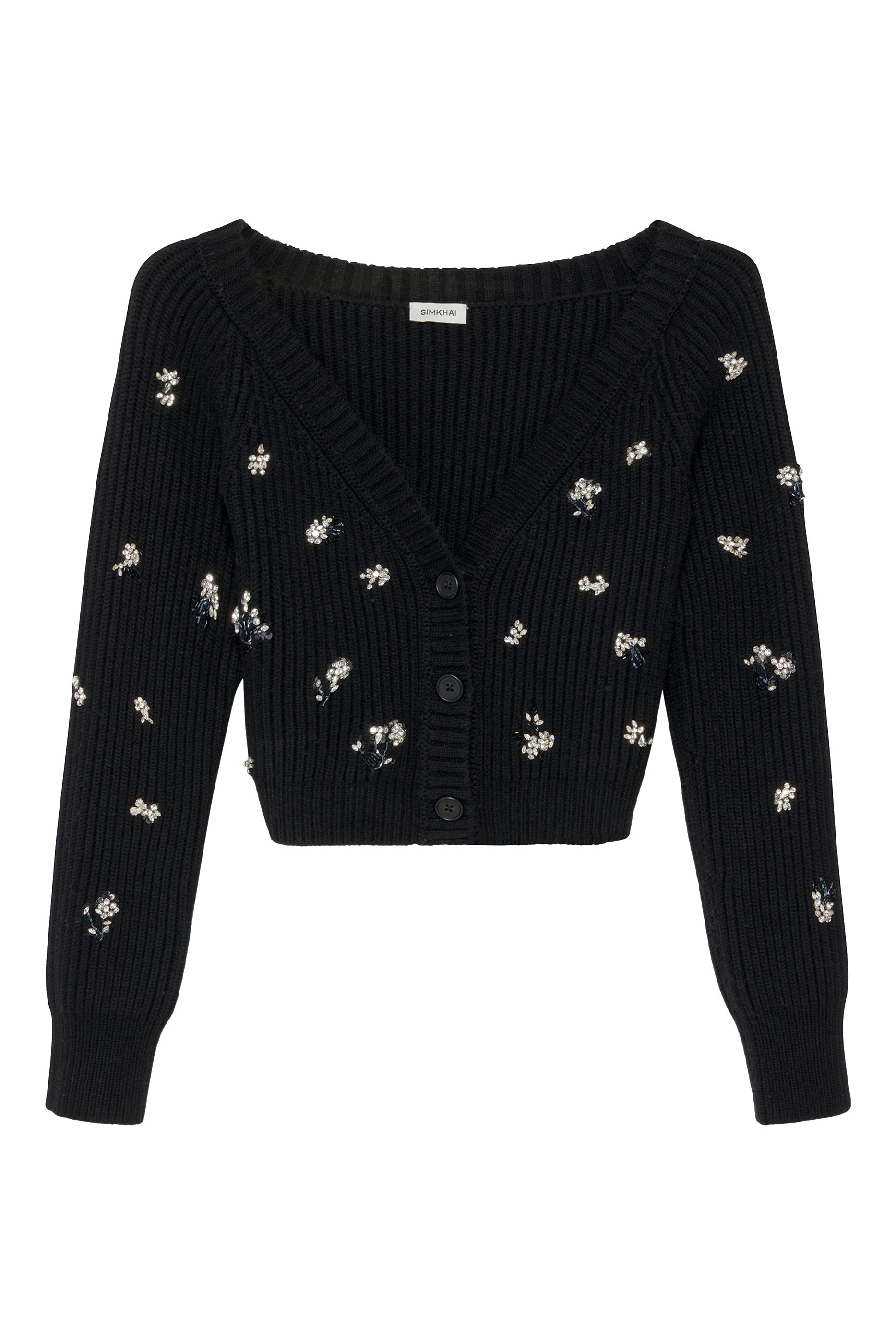 Buy Simkhai Novah Embellished Knit Cardigan for Womens Online
