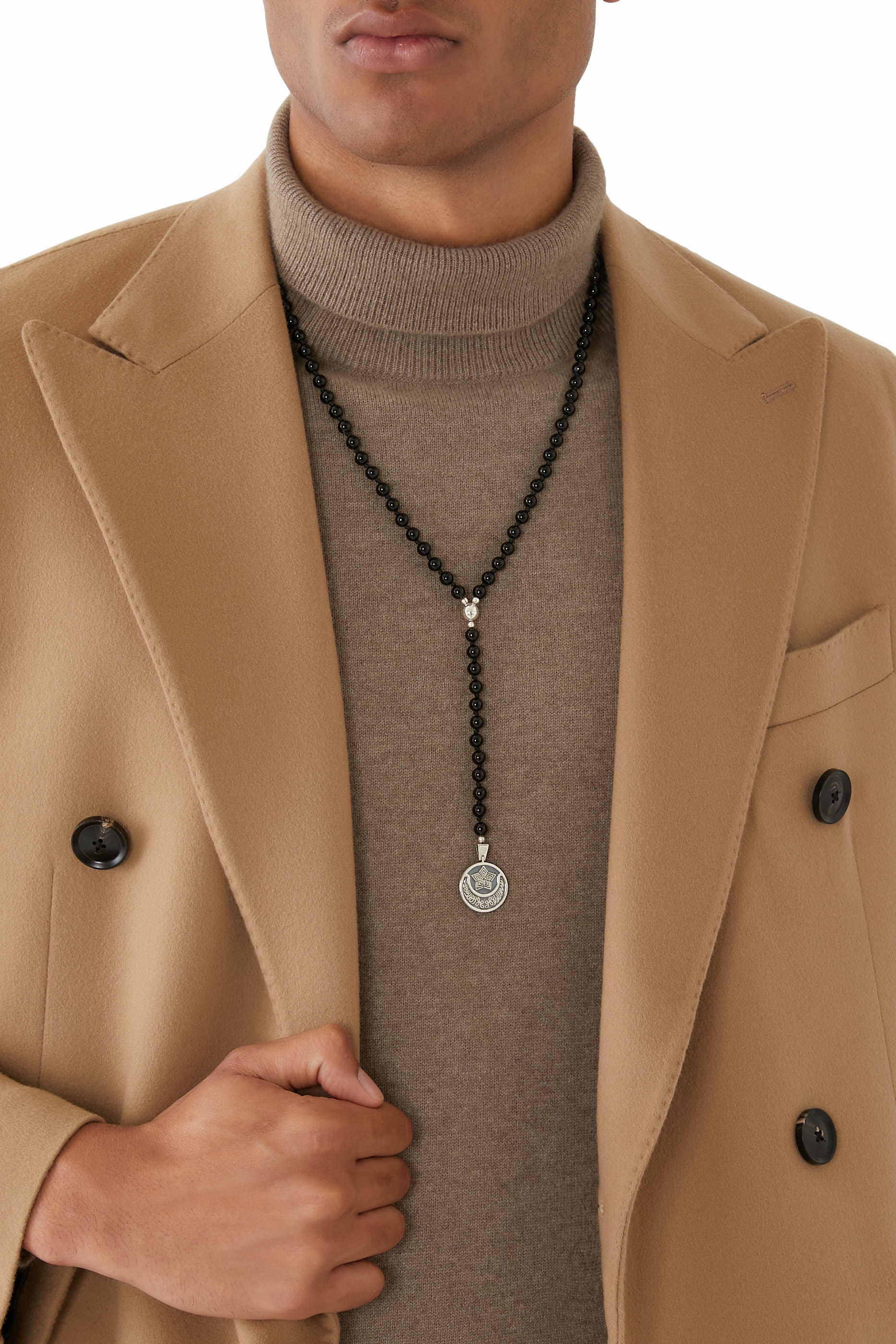 Eternal Necklace, Sterling Silver &  Black Onyx