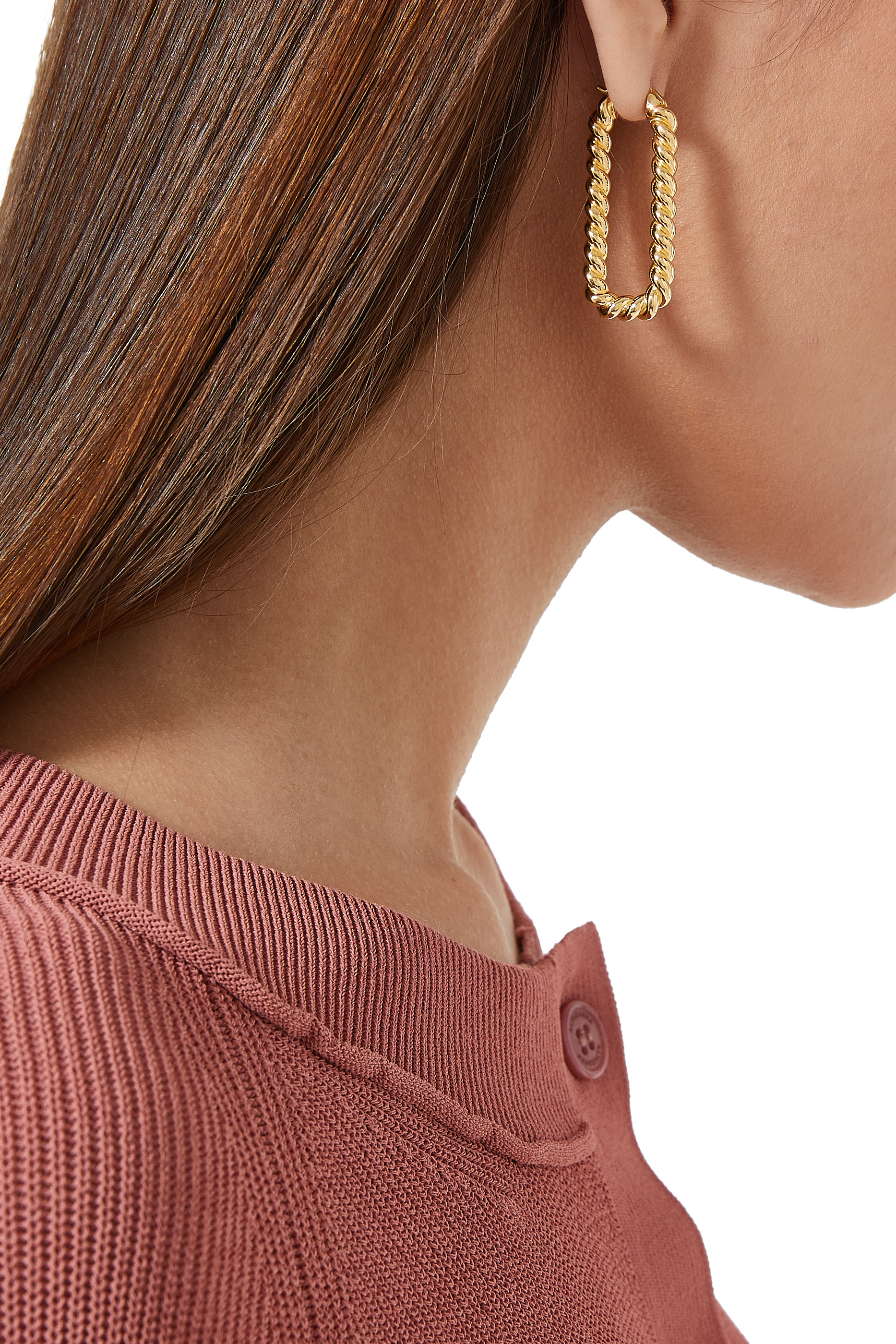 Tidal Ovate Hoop Earrings