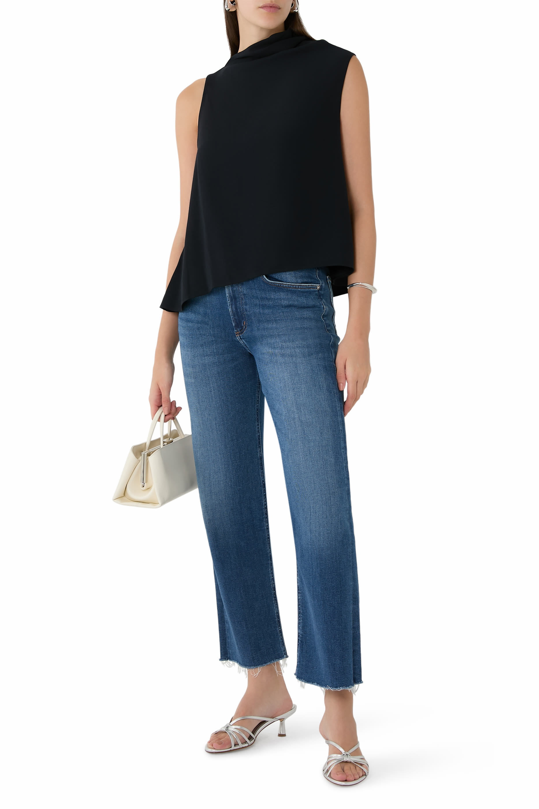 Palma Straight Raw Hem Jeans