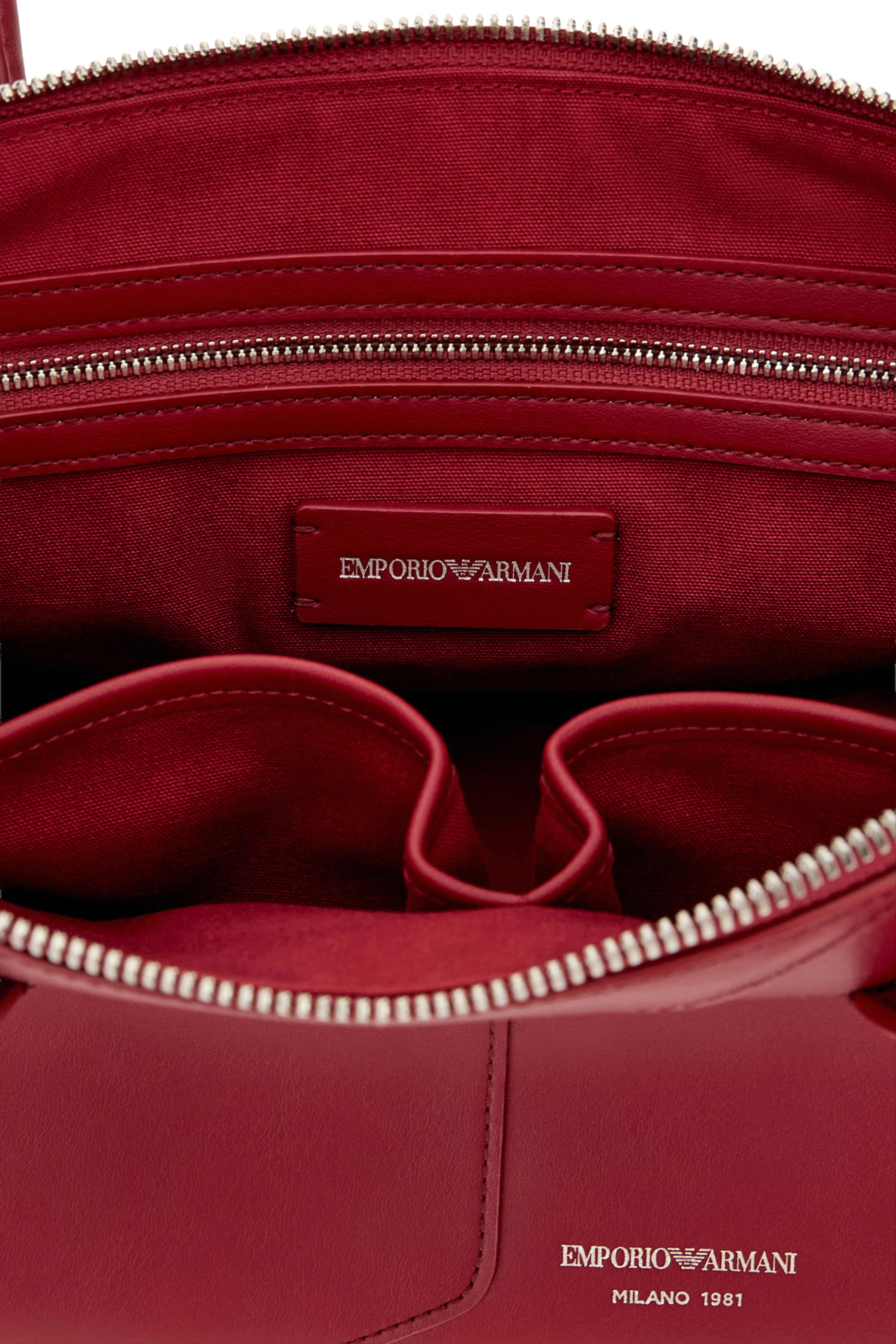 Logo Zip-Closure Top-Handle Handbag