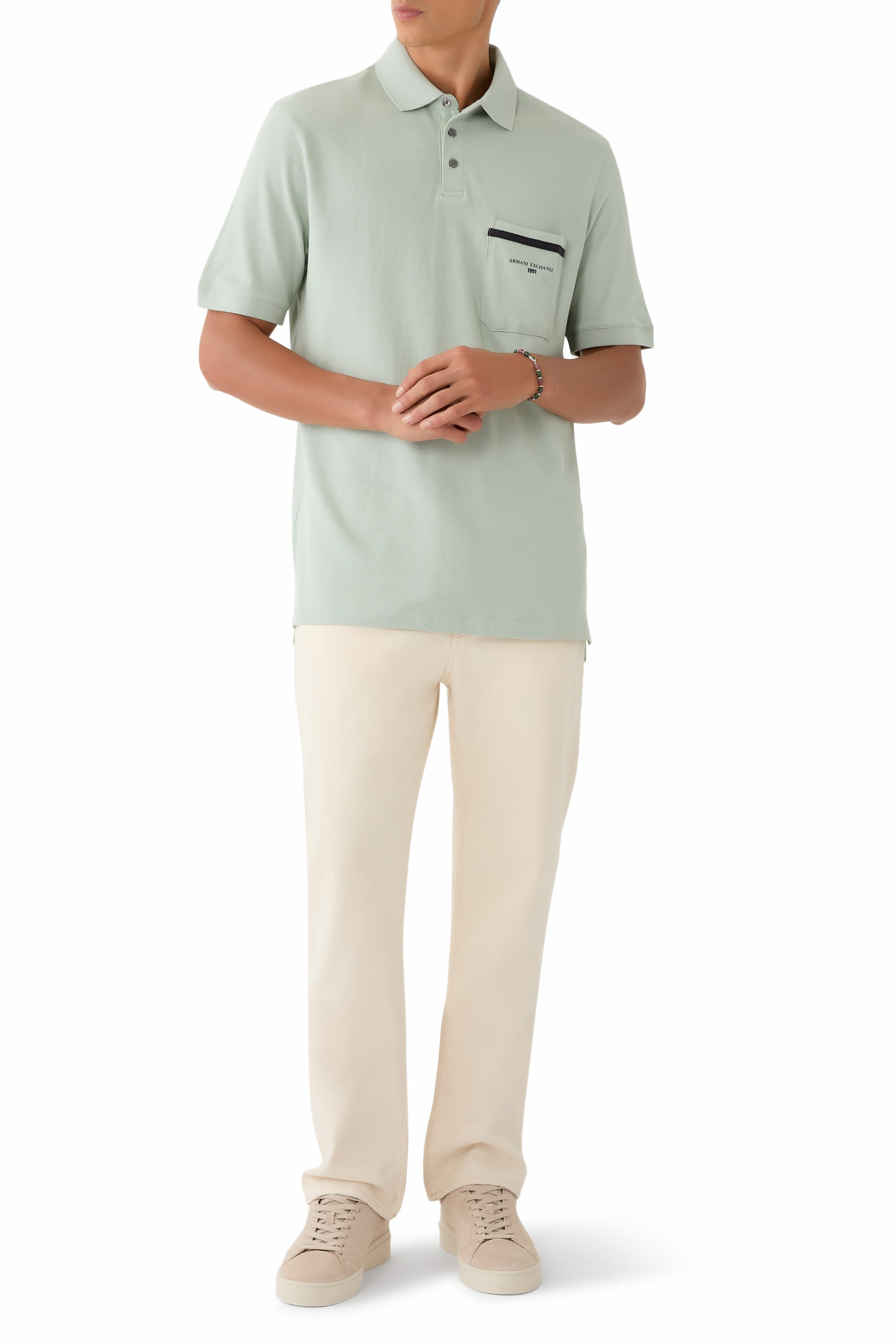 Marina Logo Side Pocket Polo Shirt