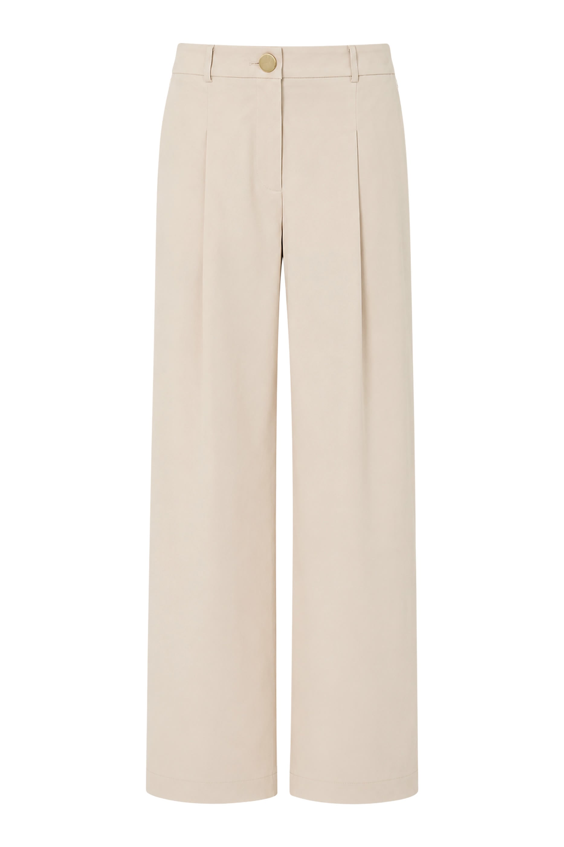 Pleated Wide-Leg Trousers