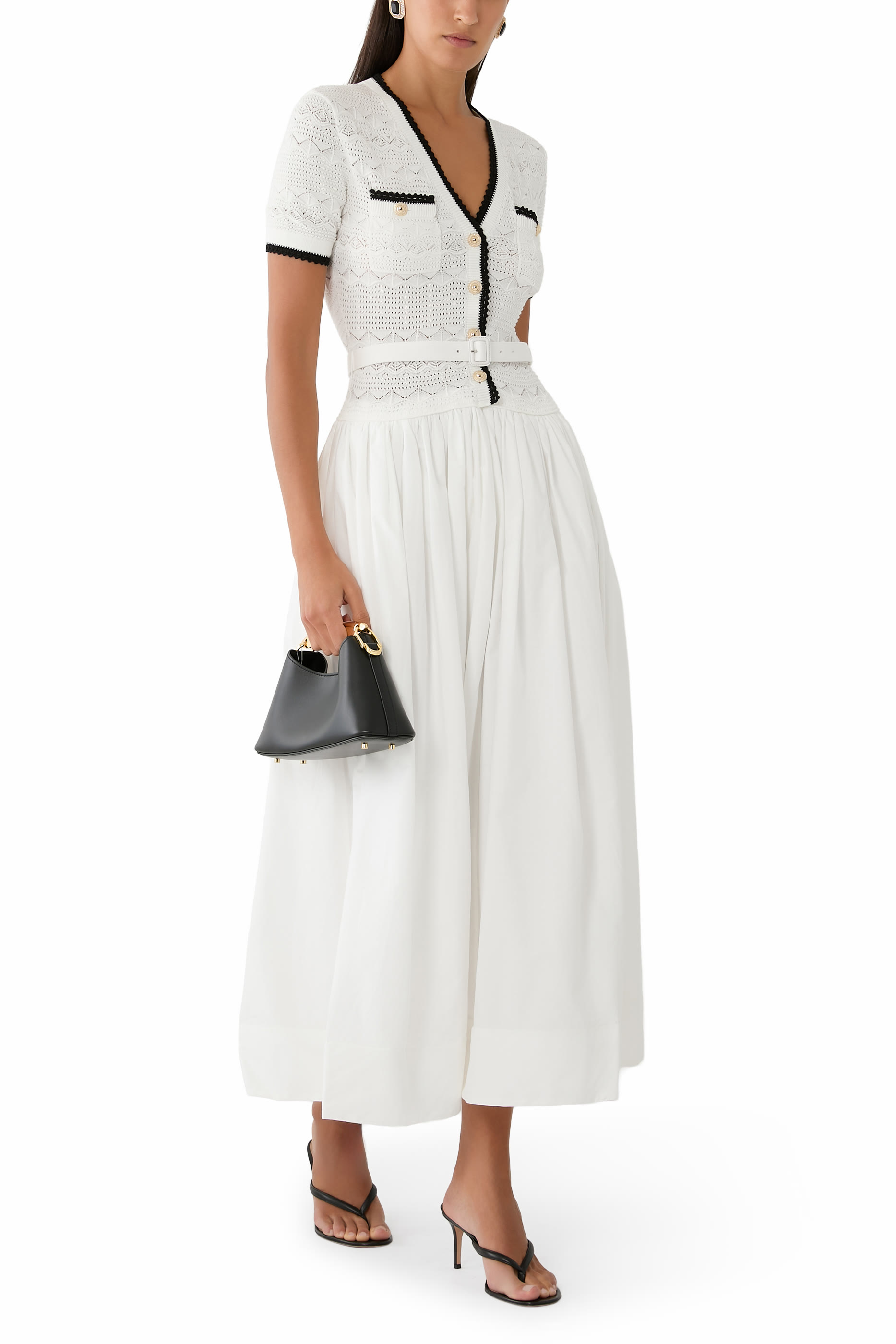 Knit Linen Midi Dress