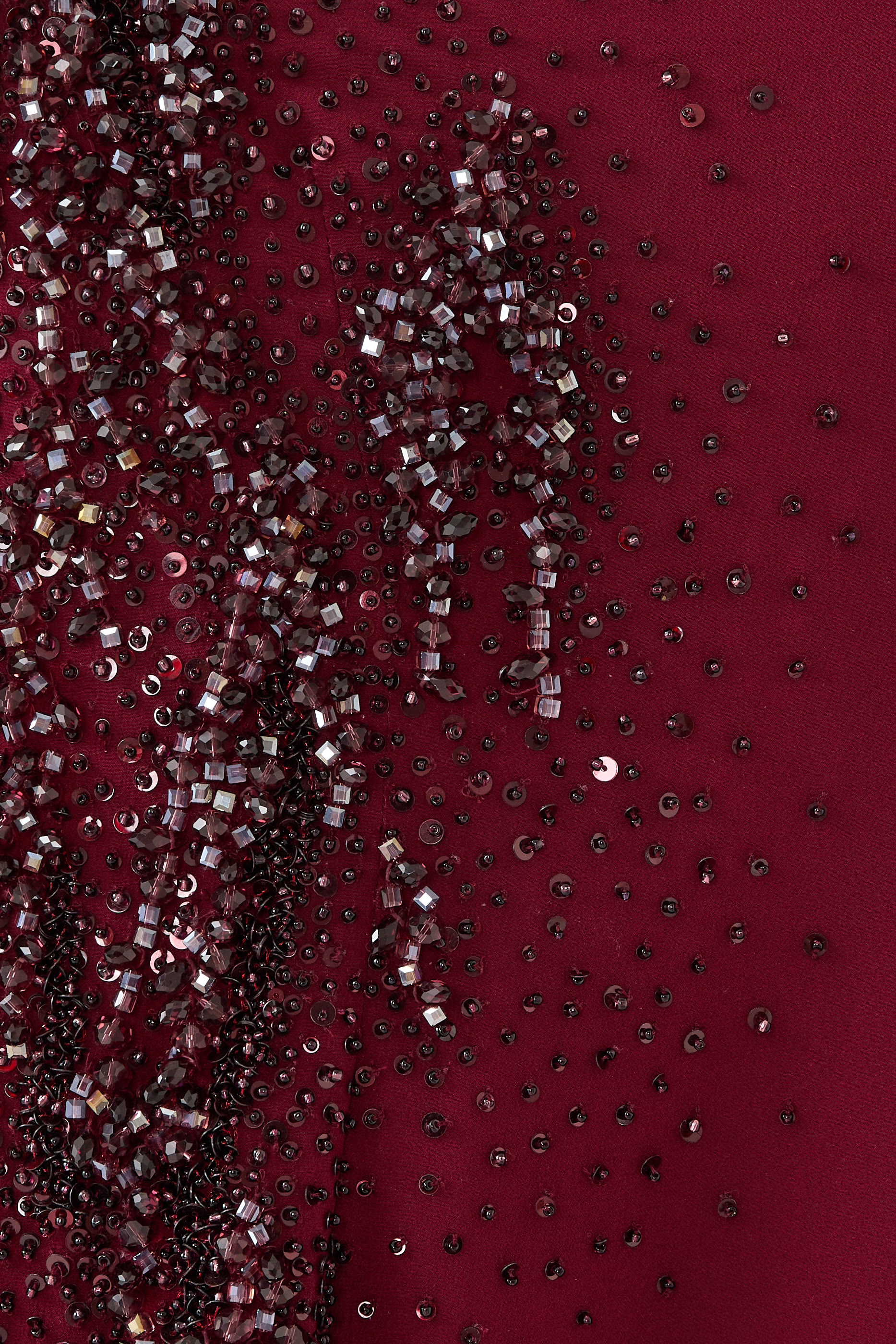 Bordeaux Embroidered Gown