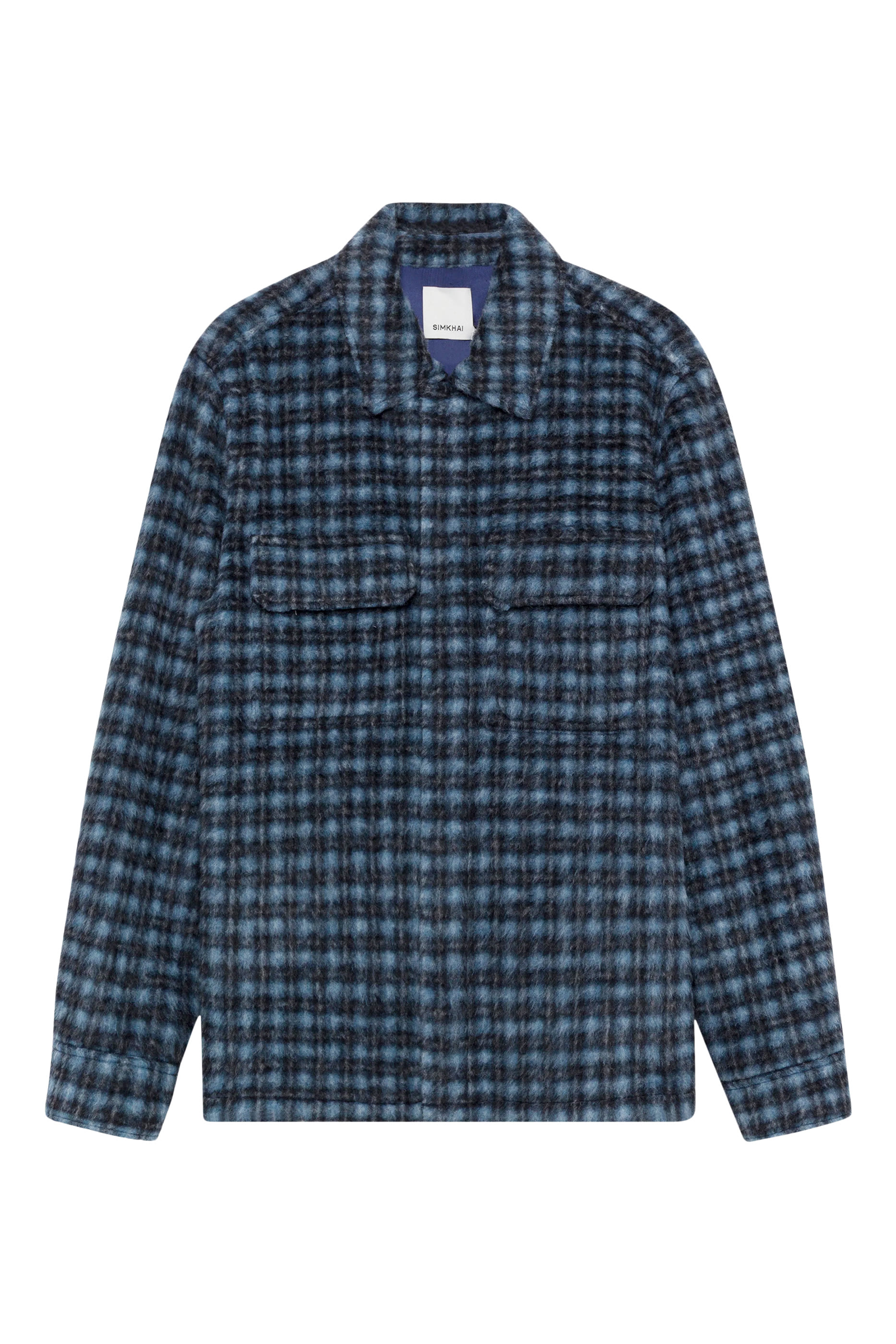 Caleb Brushed Plaid Shirt Jacket 