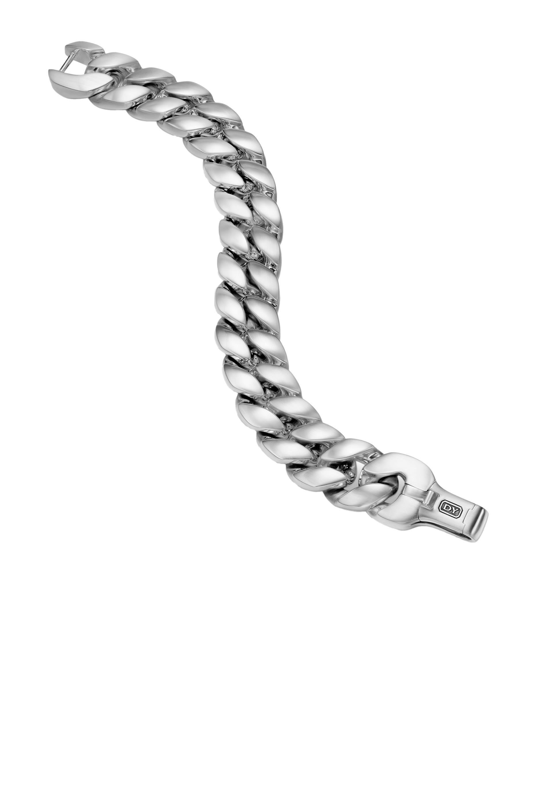 Curb Chain Bracelet, Platinum