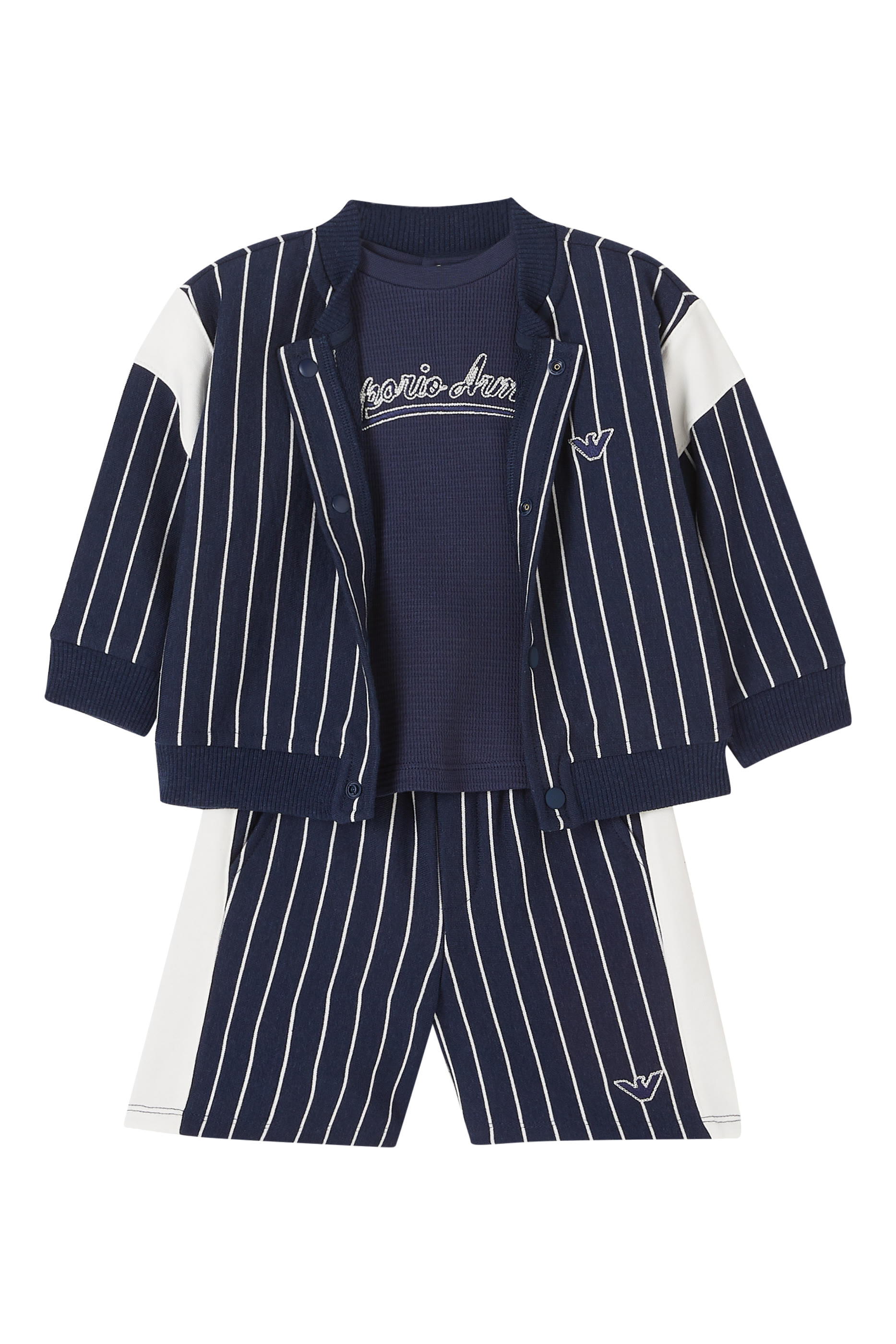 Kids Logo Striped Sweatshirt