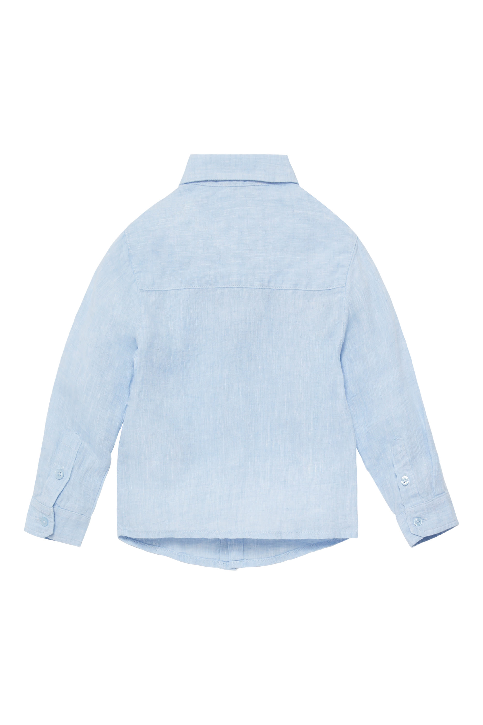 Kids Embroidered Eagle Linen Shirt