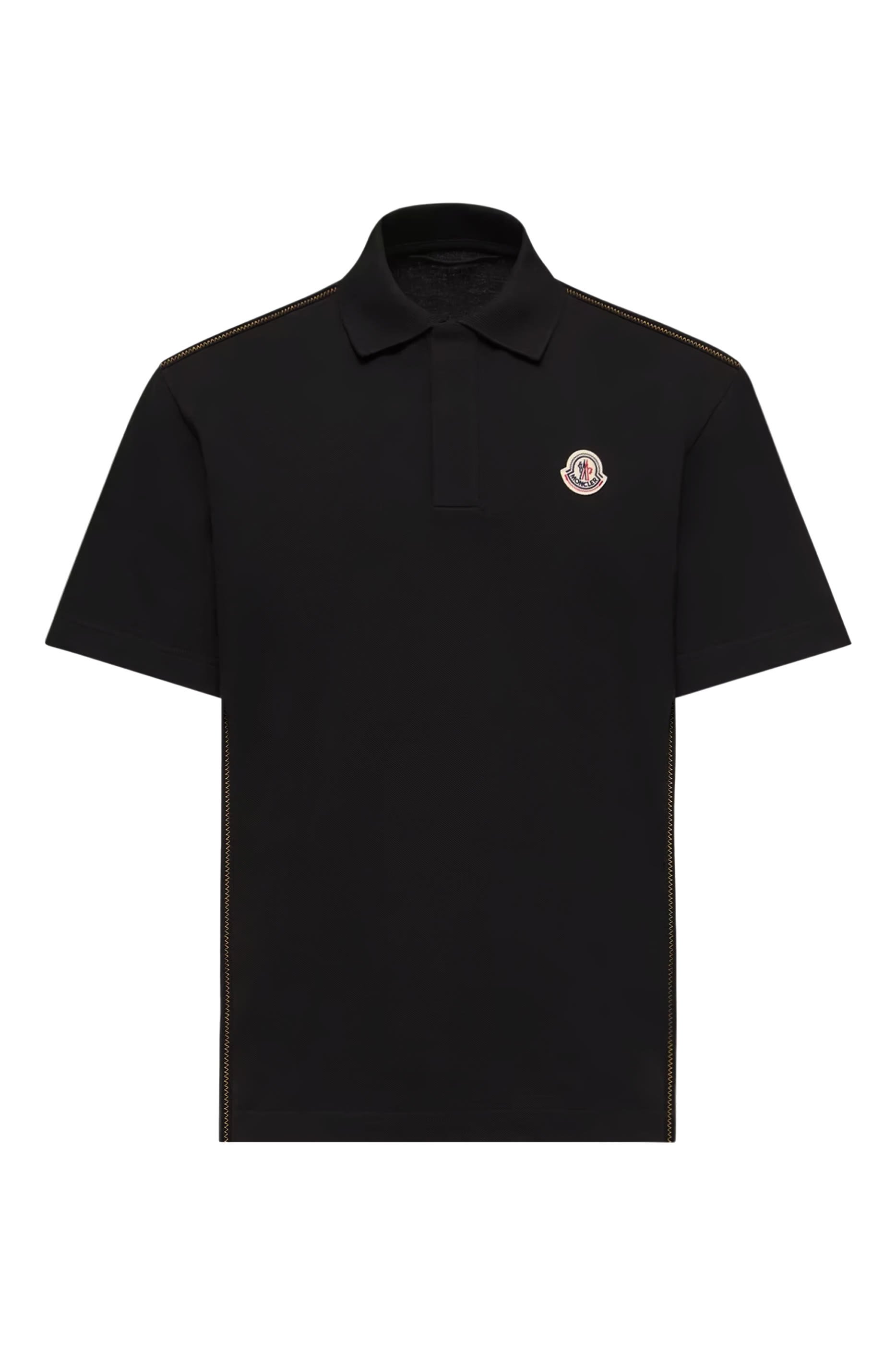 Logo Patch Cotton Piquet Polo Shirt